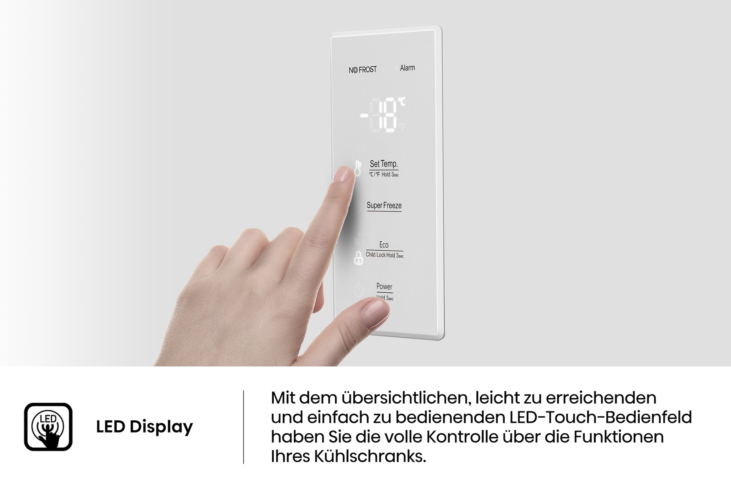 Hisense Gefrierschrank »FV298N4AWC«, 172 cm hoch, 59,5 cm breit, LED Display