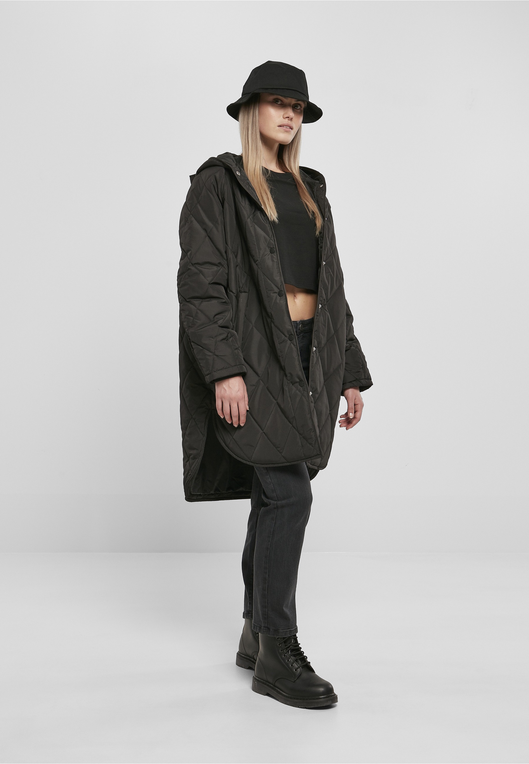 URBAN CLASSICS Allwetterjacke »Urban Classics Damen« 1 Stk. tlg. mit Kapuze