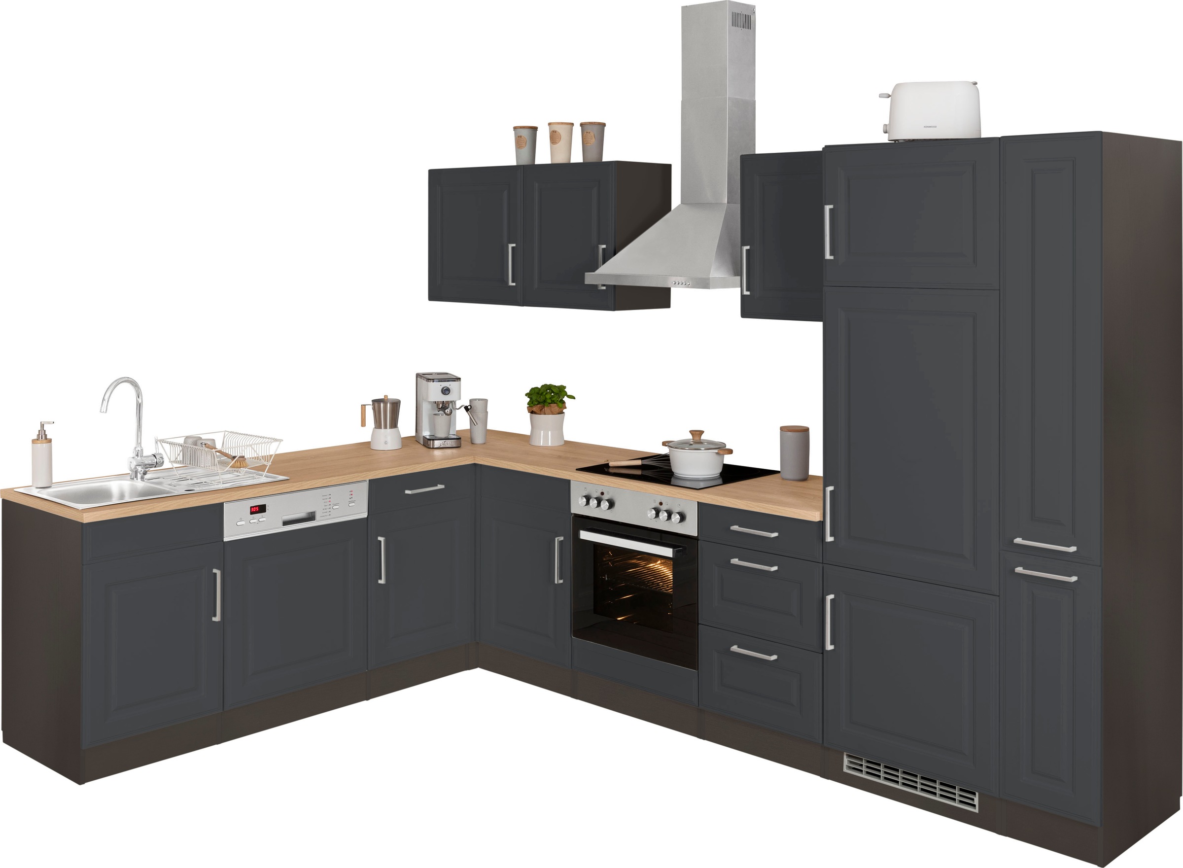 KOCHSTATION "KS-Stockholm" Stellbreite 220/310 cm, mit hochwertigen MDF Fro günstig online kaufen