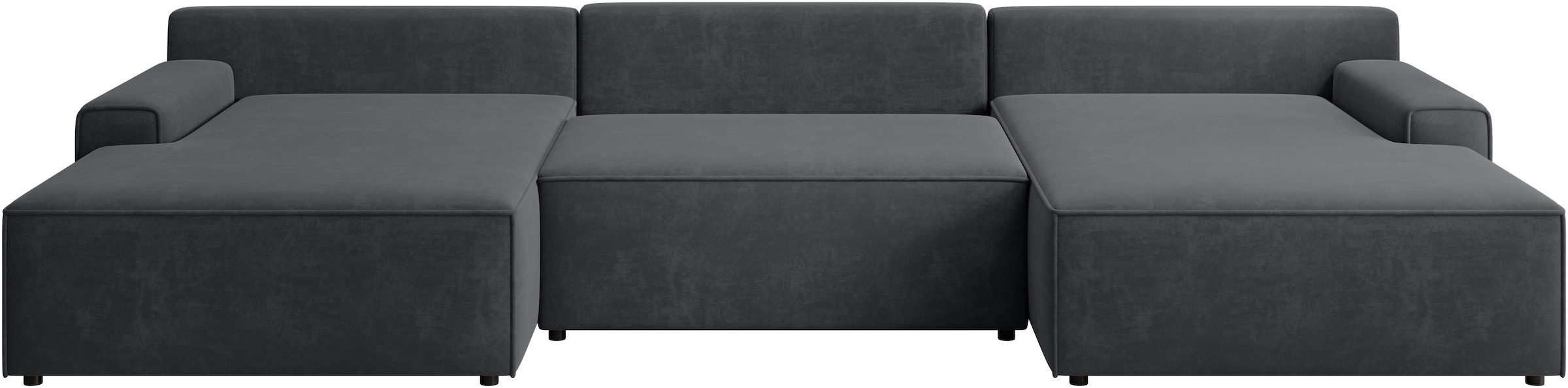 TRENDMANUFAKTUR Wohnlandschaft »Challenge, Schlafsofa mit Bettkasten, Couch in U-Form, Breite 333 cm«, XXL Sofa mit Bettkasten & Schlaffunktion, auch in trendigem Cordstoff