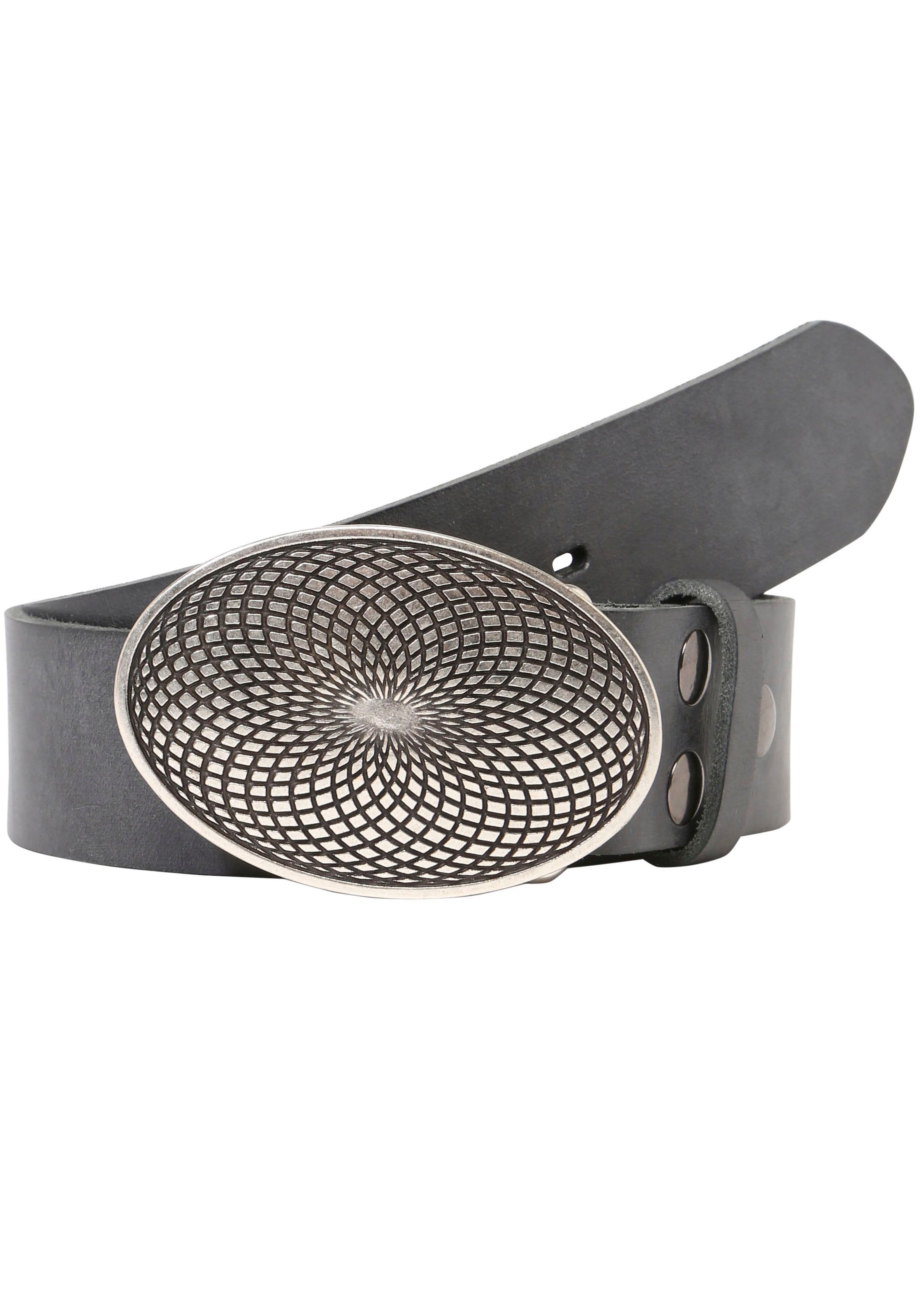 Rettungsring Gürtel Ledergürtel mit austauschbarer Schließe "Mantra Silber" günstig online kaufen