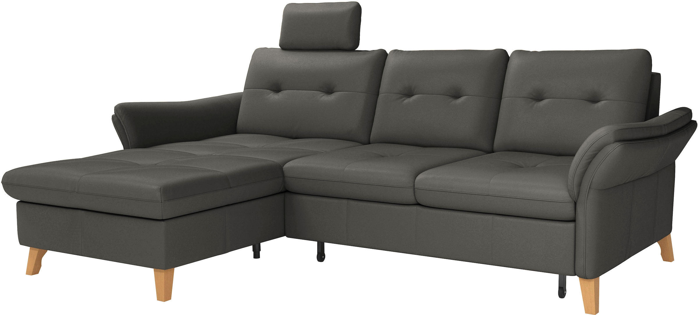 sit&more Ecksofa »Göteborg«, Sitztiefenverstellung und Federkern, wahlweise mit Bettfunktion