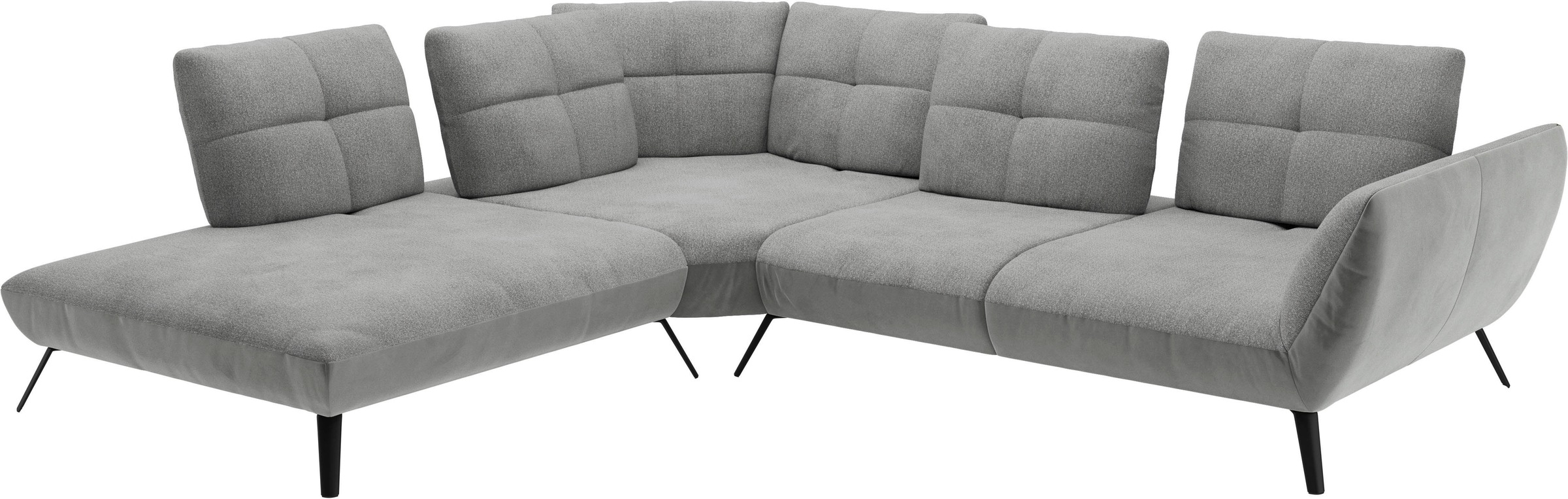 Places of Style Ecksofa »Mikado L-Form«, inkl. Sitztiefenverstellung und Armteilverstellung