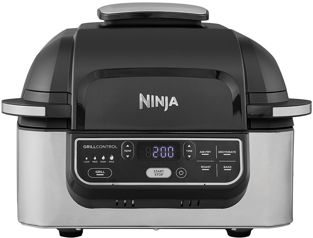 NINJA Heißluftfritteuse "und Grill AG301EU", 1760 W, bis zu 5,8 L Volumen, incl. Zubehör