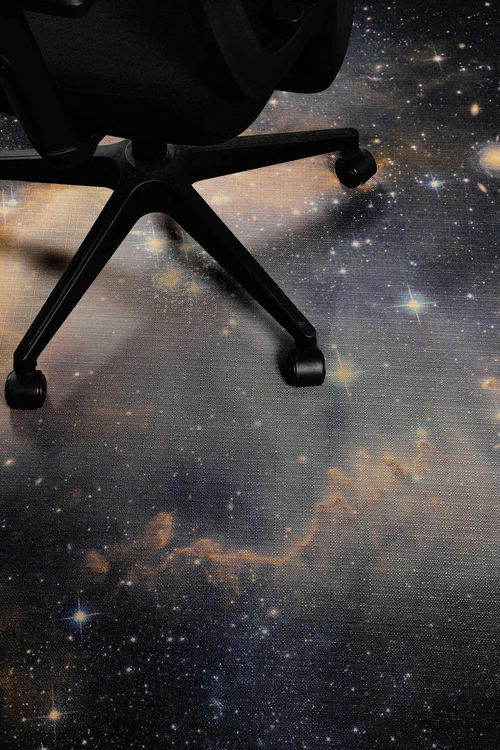 Wecon home Teppich »Galactic Glow«, rechteckig, 5 mm Höhe, Gamer Teppich, gewebt, Sci-Fi, robust, Gaming Room, rutschfest