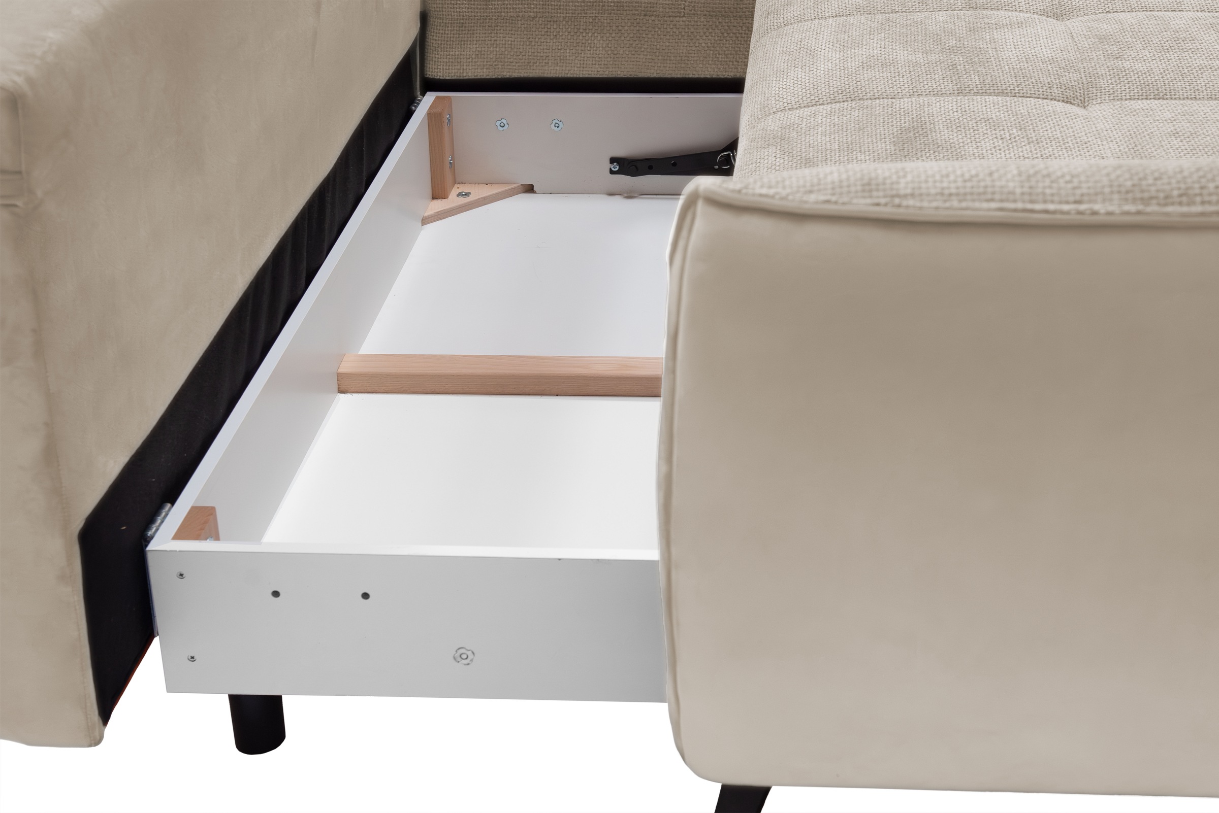 exxpo - sofa fashion Ecksofa »Midway mit einfacher Easy-Lift-Bettfunktion, bequem und modern«, inkl. Bettfunktion und praktischem Bettkasten, L-Form