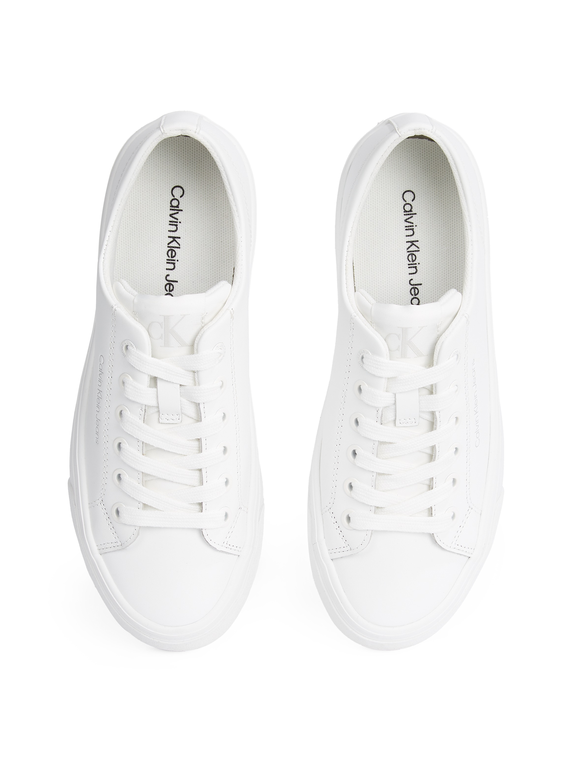 Calvin Klein Jeans Plateausneaker "VULC FLATFORM LOW MG LTH", Schnürschuh, günstig online kaufen