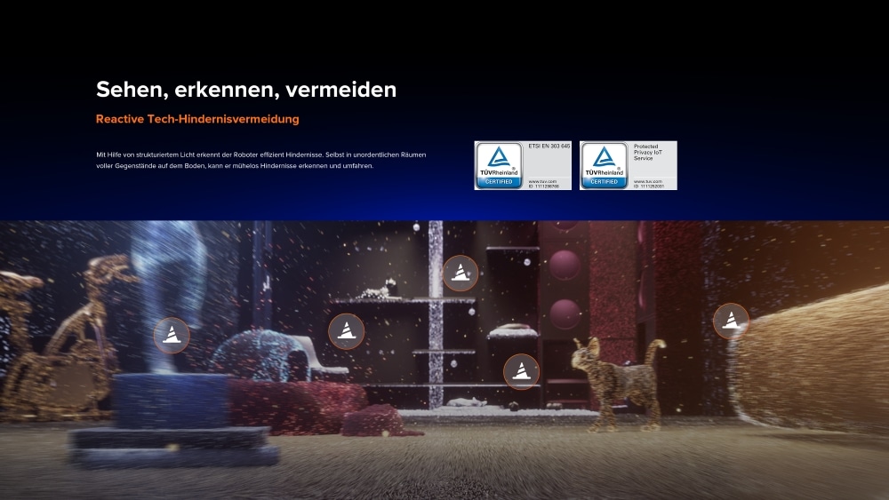 Roborock Saugroboter »Roborock Qrevo 5AE mit Wischfunktion, autom. Moppanhebung« leistungsstarke 12.000 Pa Saugleistung, LDS-Navigationssystem,