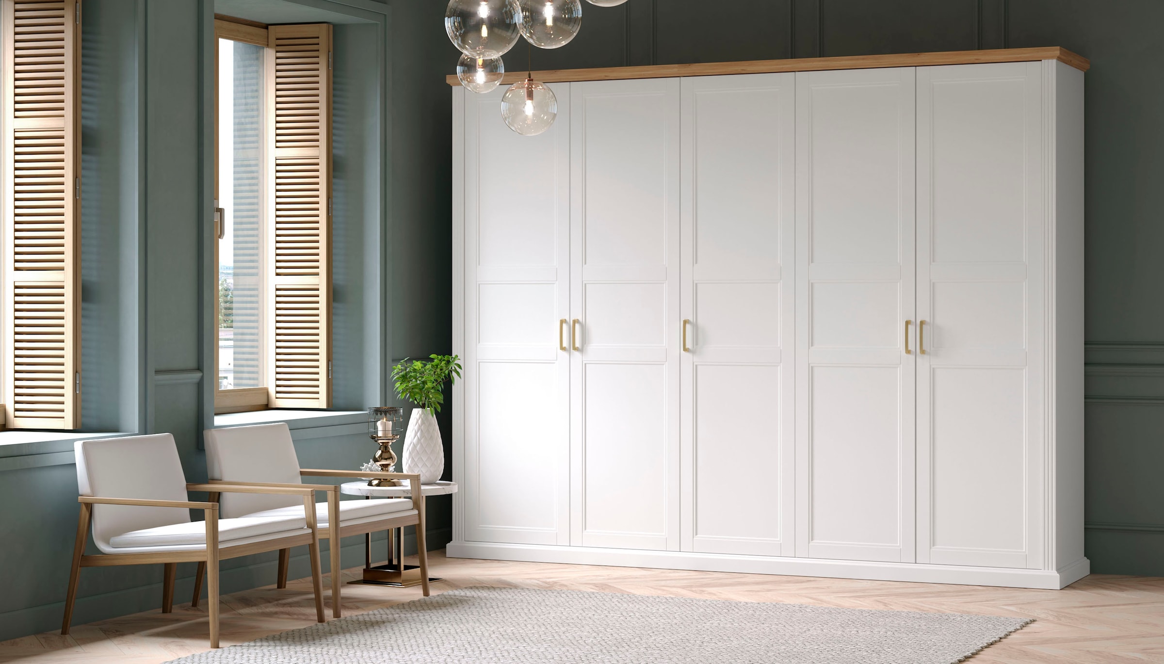 Home affaire Kleiderschrank »Tara«, lackiert mit wasserbasiertem UV-Lack, in 4 Breiten