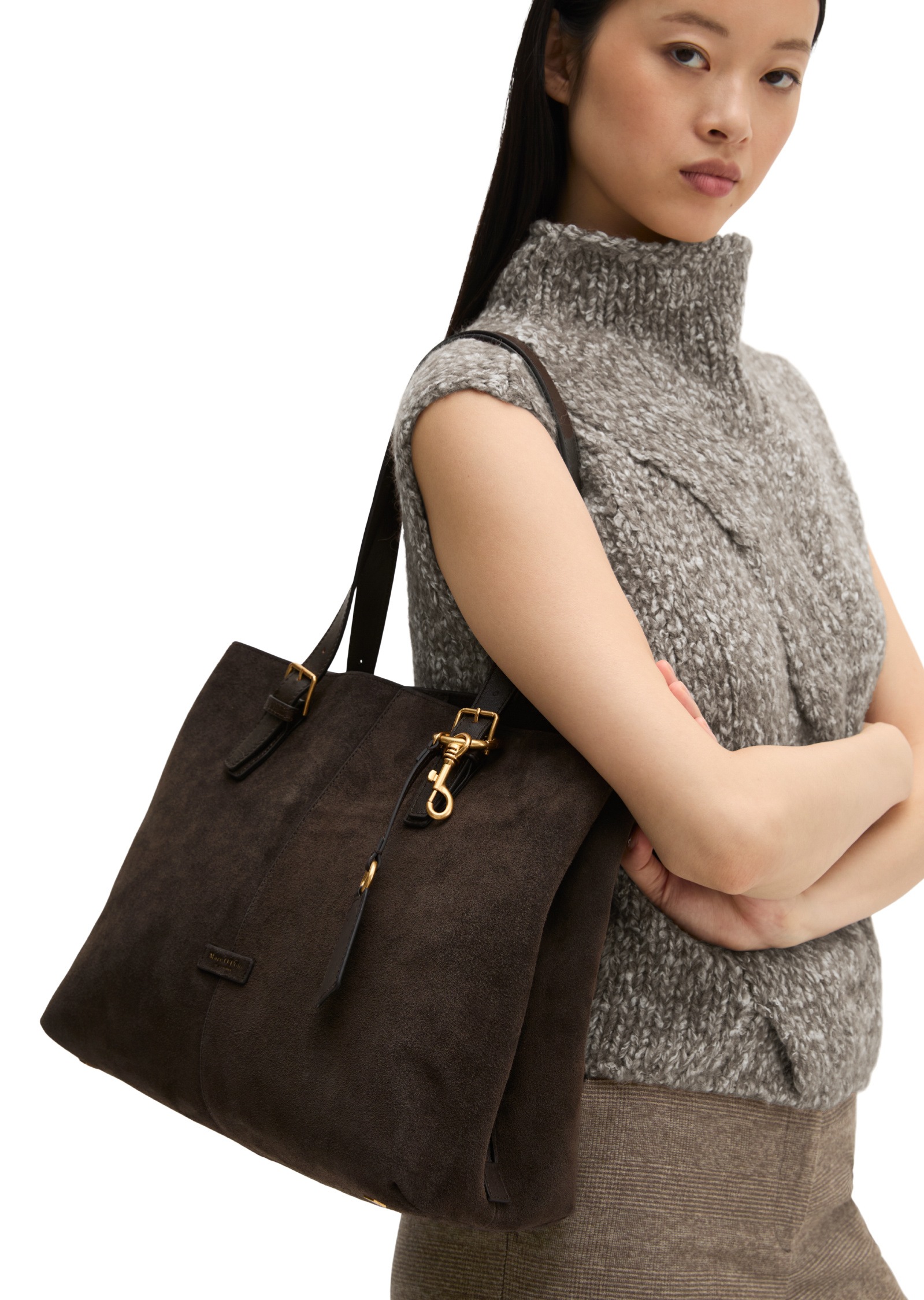 Marc O'Polo Shopper »aus weichem Velours-Rindleder«