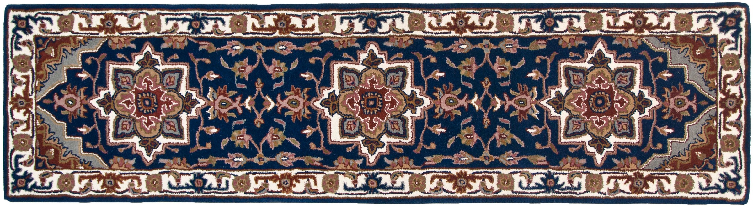 THEKO Läufer »Royal Heriz«, rechteckig, 14 mm Höhe, Teppich-Läufer, reine Wolle, gewebt, Orient-Optik