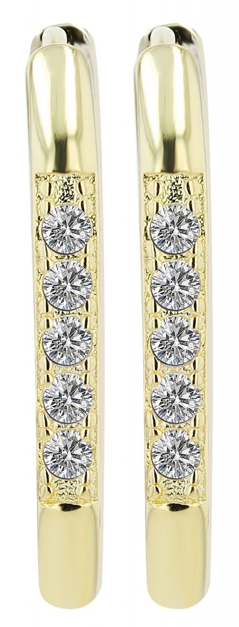 Adelia´s Paar Creolen »Damen Creolen aus 925 Sterling Silber und Zirkonia«