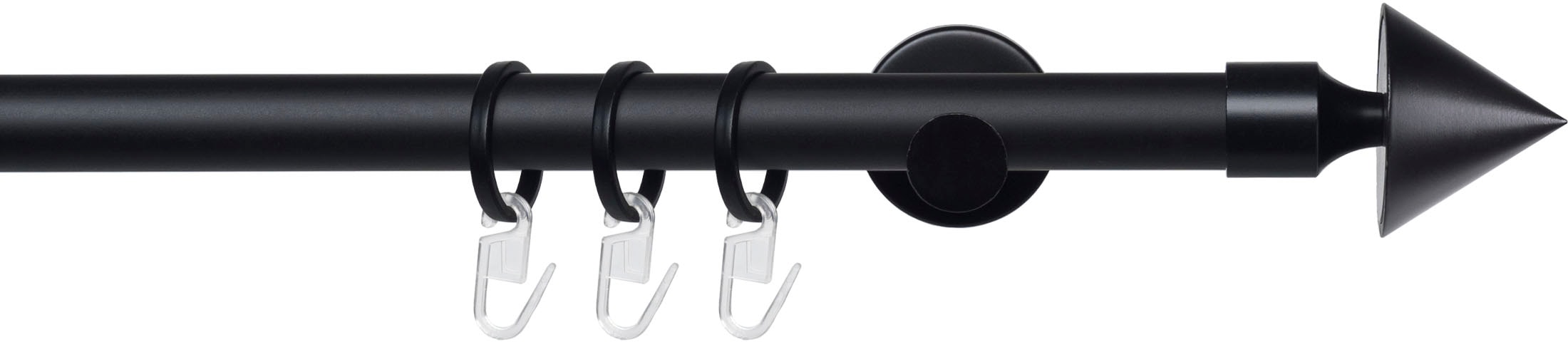 Liedeco Gardinenstange "Stilgarnitur 20 mm Blues Kegel" Ø 2 mm 1 läufig-läu günstig online kaufen