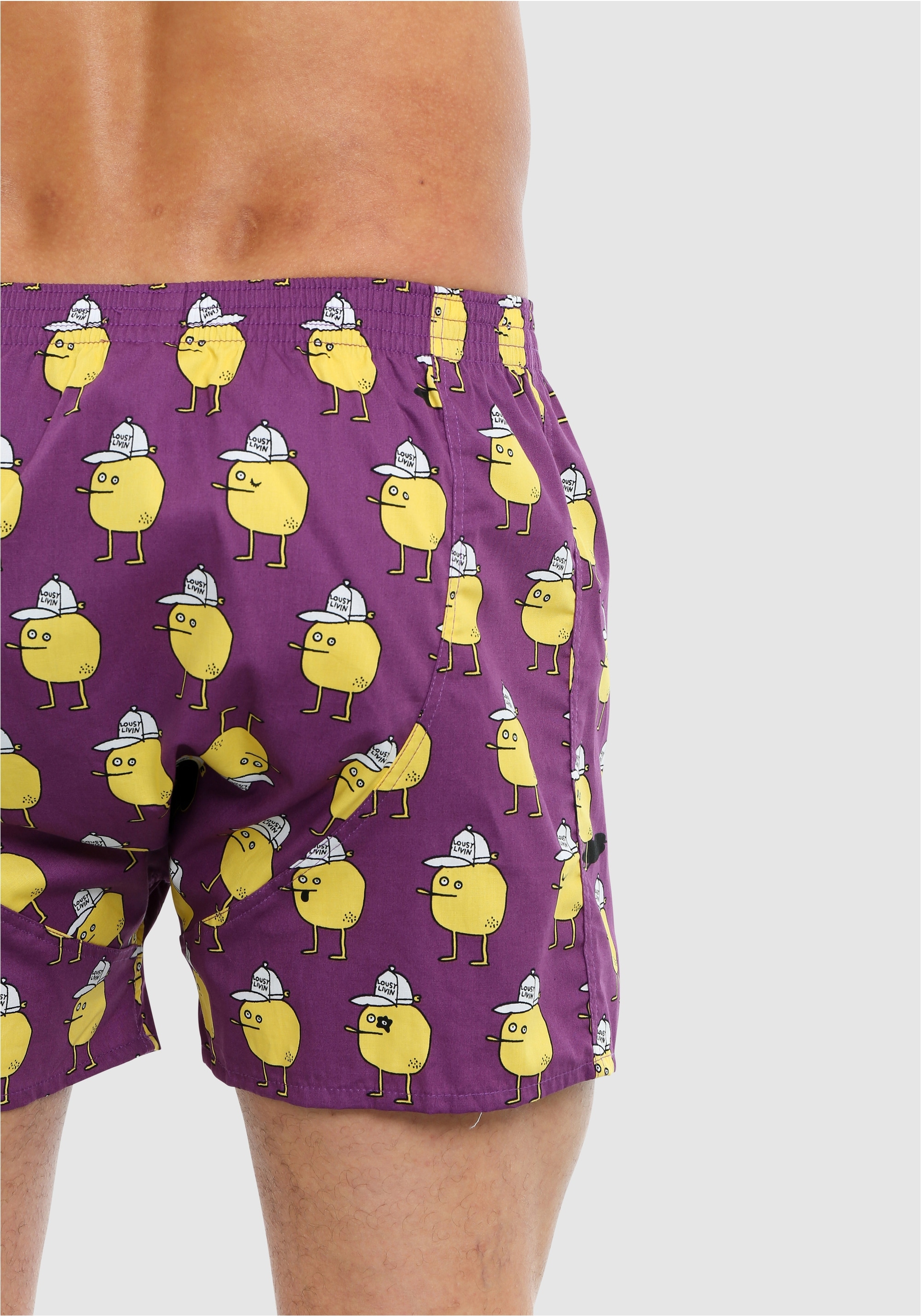 Lousy Livin Boxershorts »Toast Zitrone«, mit coolen Comic-Motiven