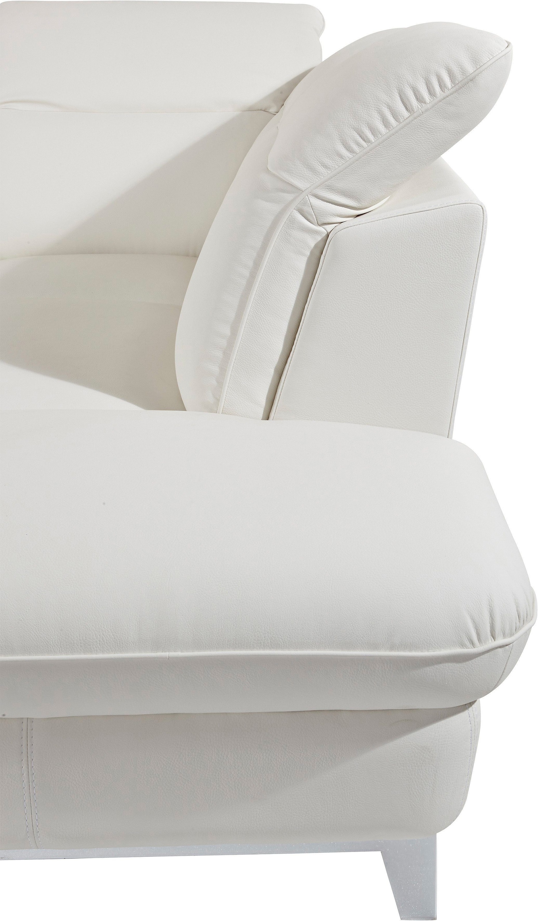 COTTA Polstergarnitur »Teresa«, (Set), Set: bestehend aus Ecksofa und Hocker, Ecksofa wahlweise Bettfunktion
