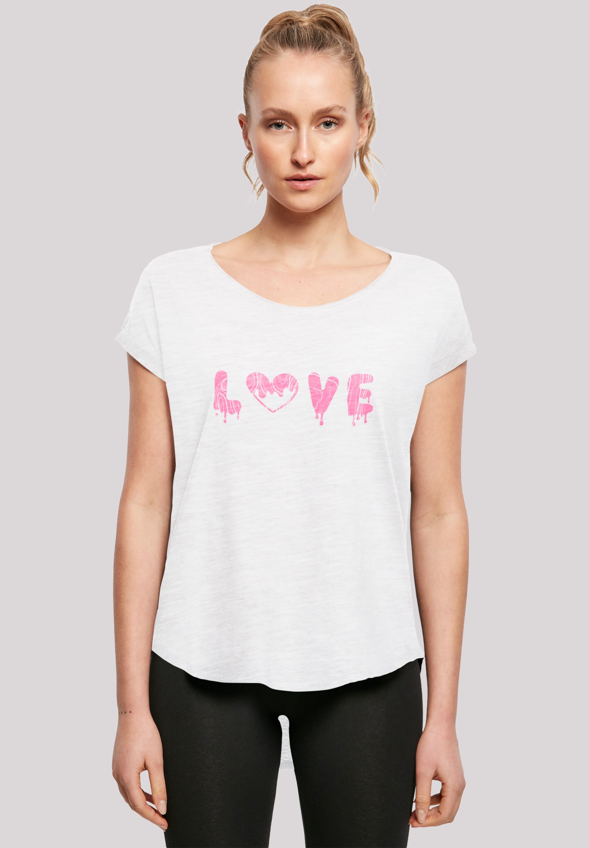 F4NT4STIC T-Shirt "Valentinstag Love Pink", Print günstig online kaufen