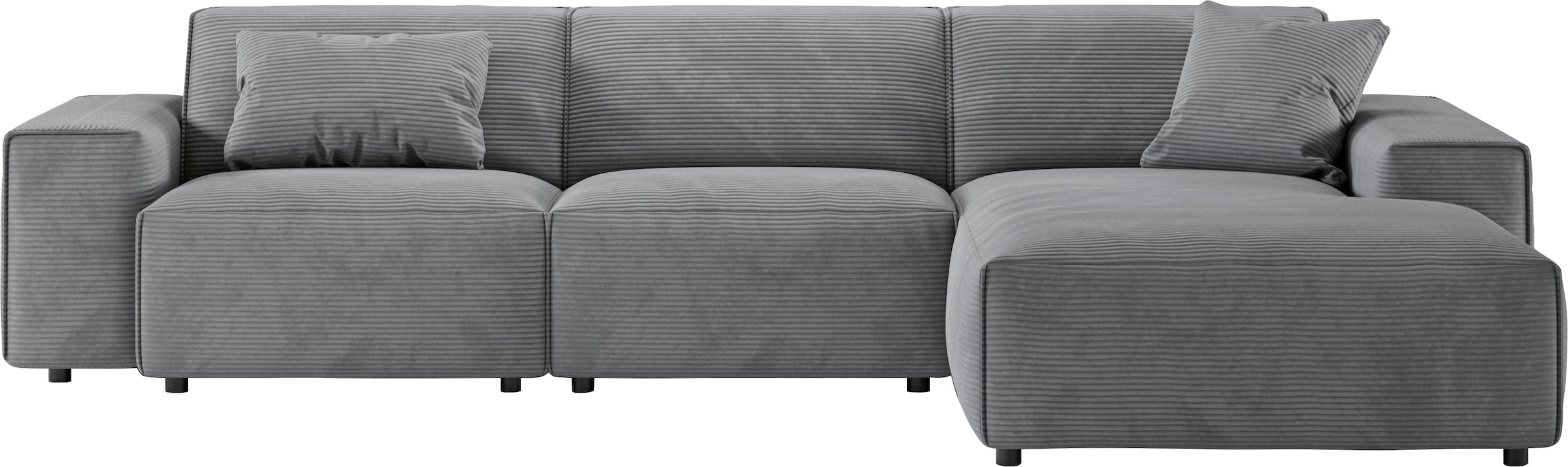 andas Ecksofa »Glimminge auch in Breitcord, Feincord, Bouclé + Easy care-Bezug«, L-Form, Breite 294, Zierkissen