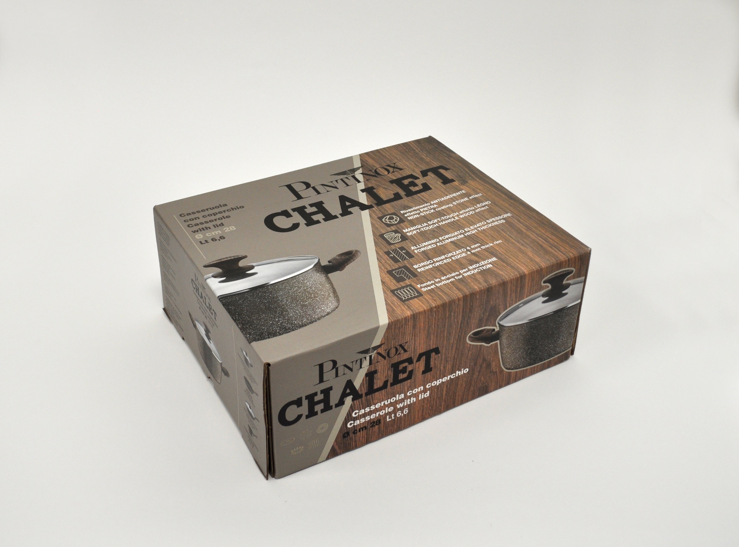 Chalet«, Stein-Optik, | BAUR Induktion bestellen Aluminium-Kunststoff, »Pinti PINTINOX Kochtopf