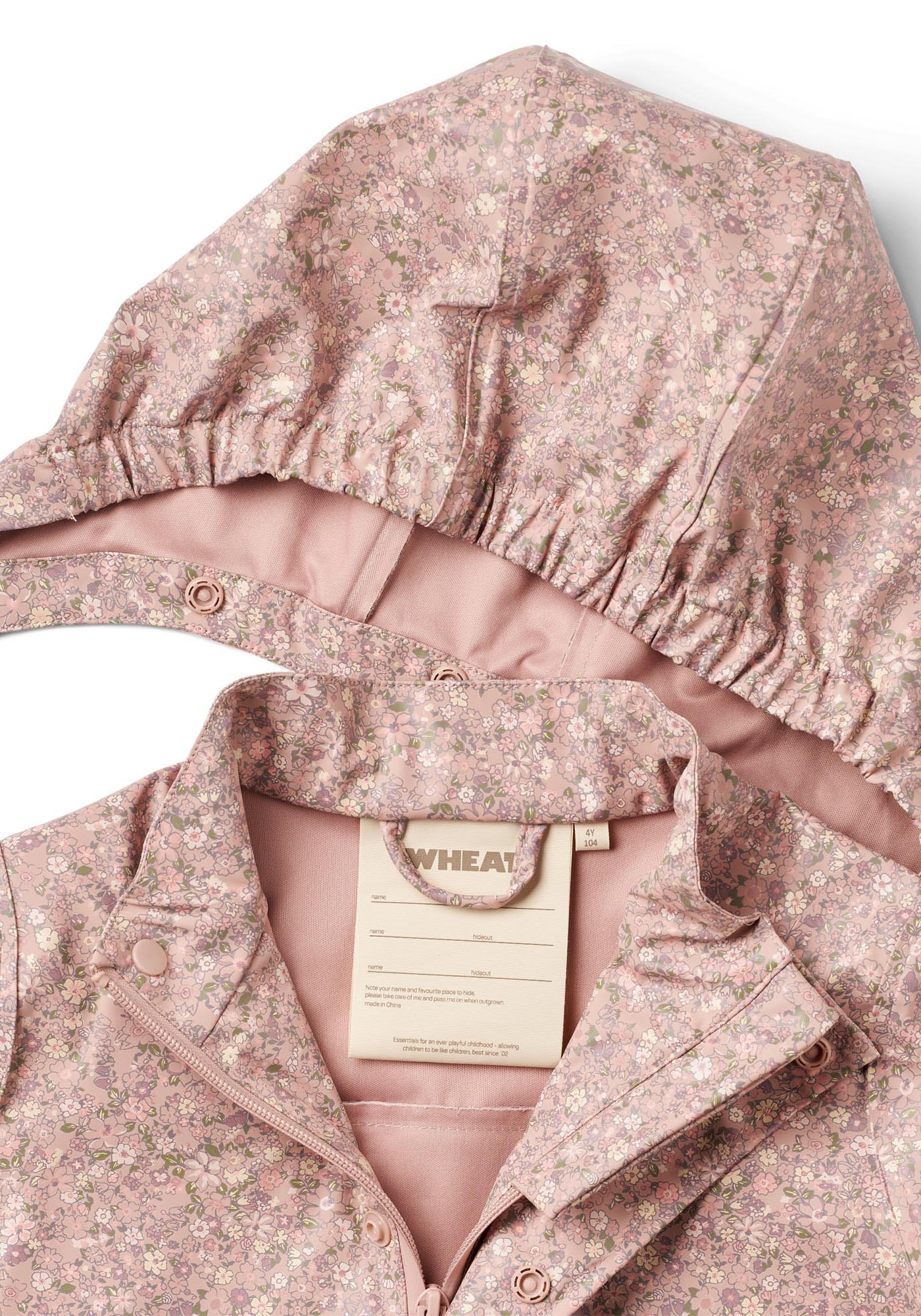 WHEAT Regenjacke »Rainwear Ollo Jacket«, mit Kapuze, wasserdicht mit verschweißten Nähten, mit Reflektoren