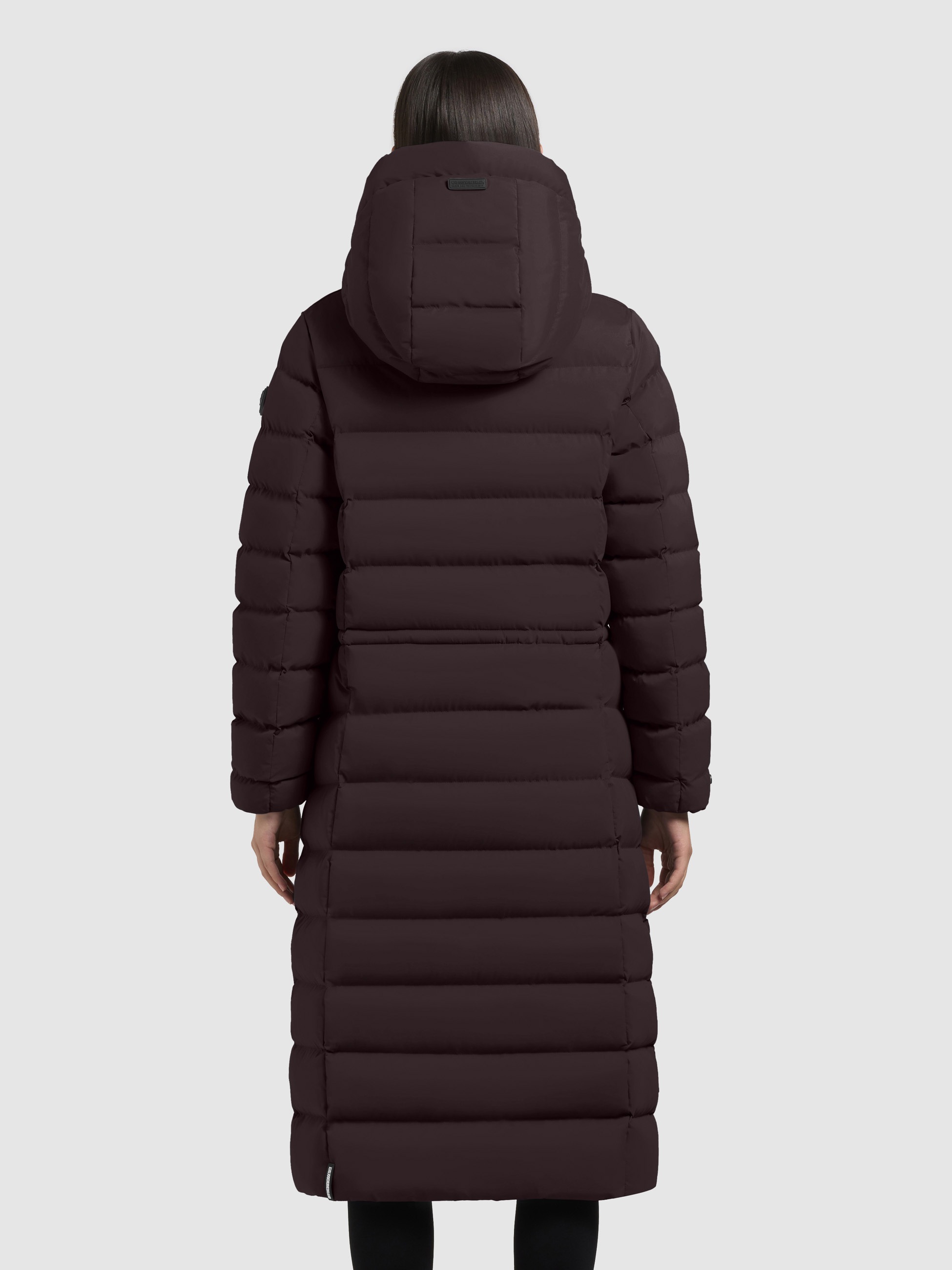 Steppmantel KHUJO "SIMMIE2", Damen, Gr. XXL, moody plum, 100% Polyester, unifarben, eingesetzt elastischer Bund mit innenliegendem Gummizug, Mäntel Steppmantel 3