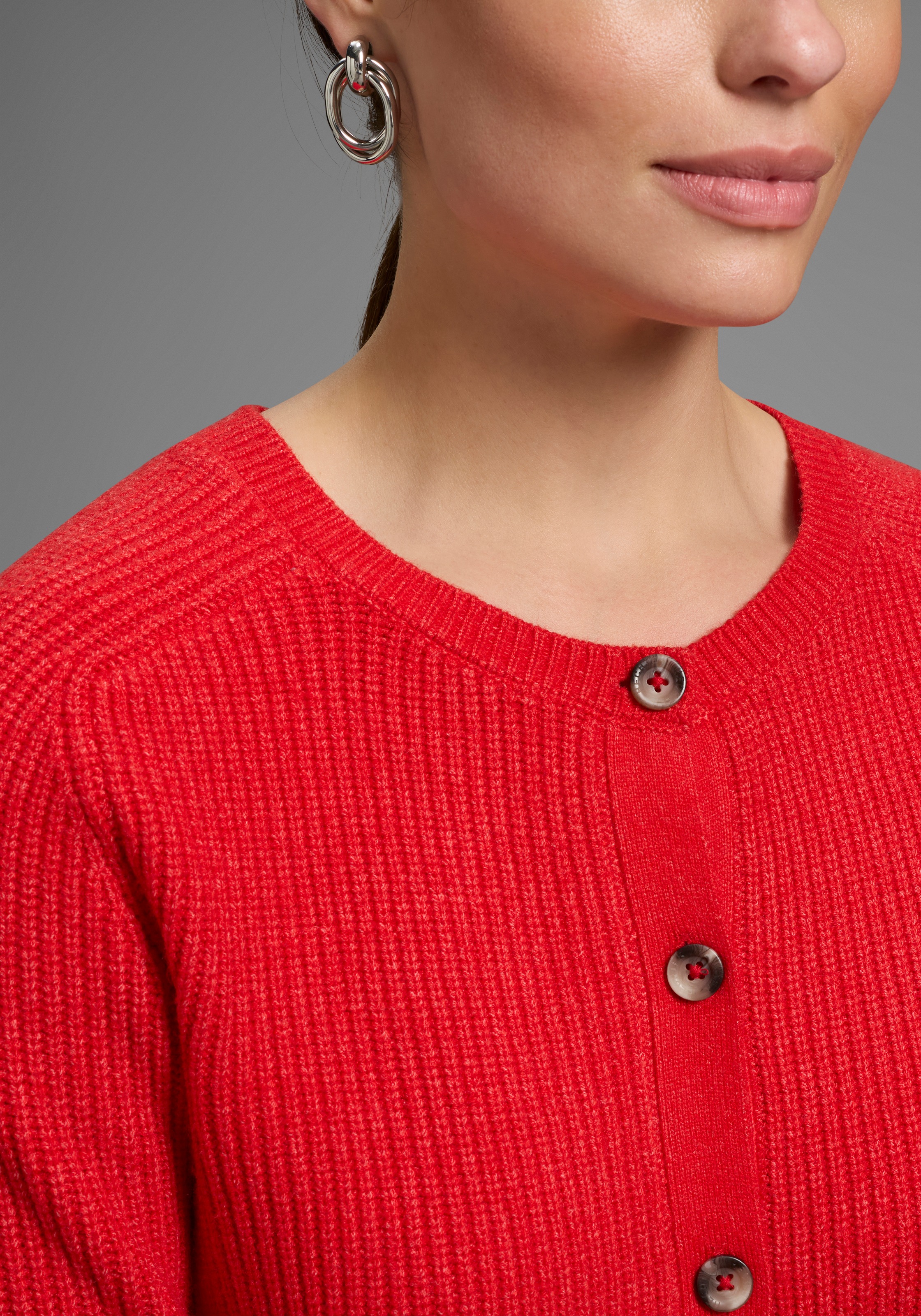 HECHTER PARIS Strickjacke, mit Knopfleiste