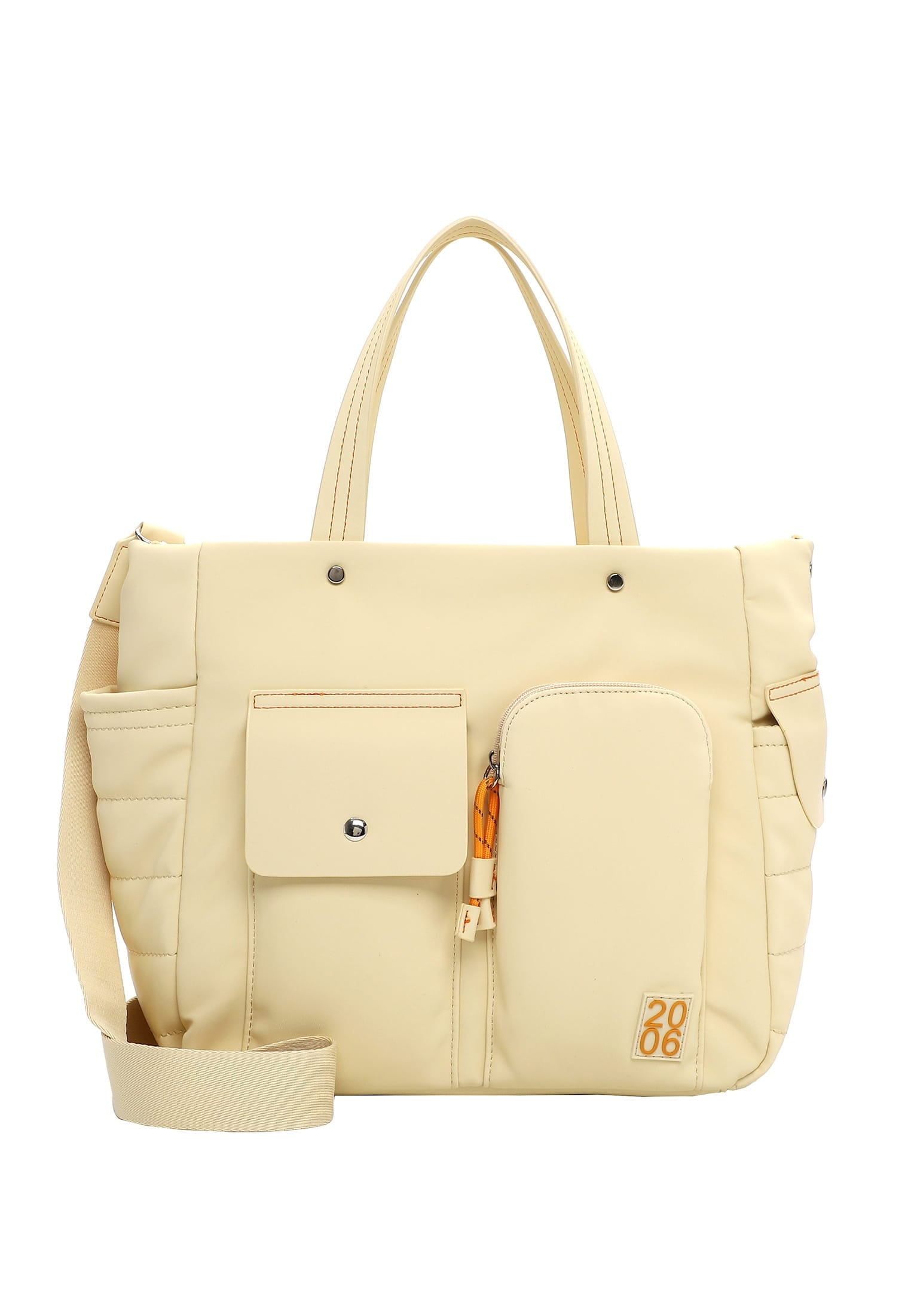 EMILY & NOAH Damen Shopper "Shopper E&N Joeline", gelb, Polyurethan, Taschen