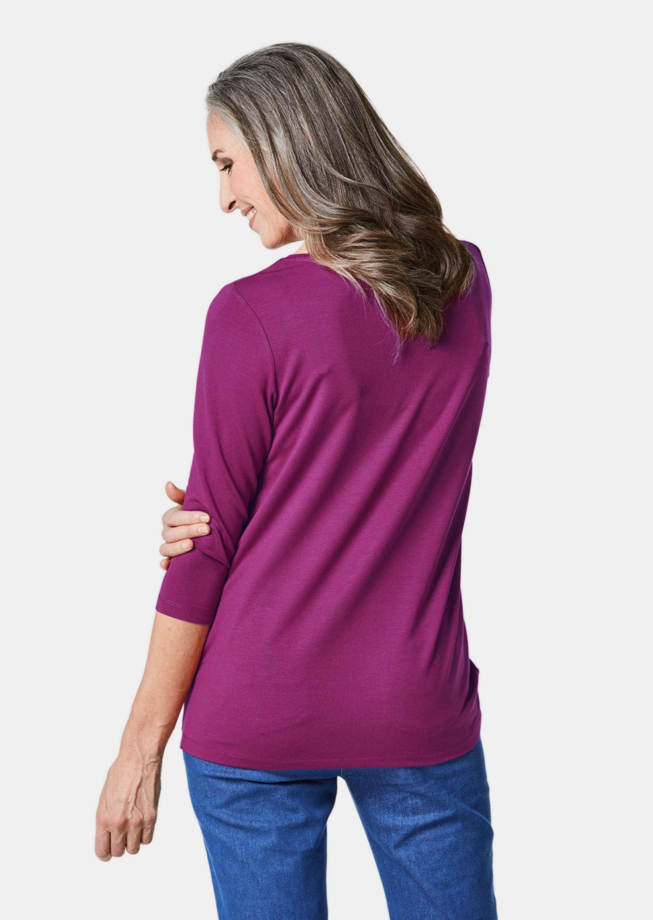 GOLDNER 3/4-Arm-Shirt »Kombifreundliches Shirt mit ¾ Arm« Ohne