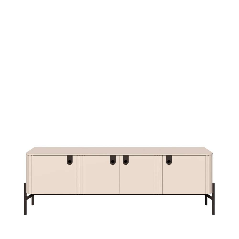 Home affaire Lowboard »Rondo TV-Board, TV-Kommode, TV-Schrank, TV-Unterschrank, TV-Möbel« UV lackiert, Soft Close Funktion, Metallrahmen als Basis des Elements