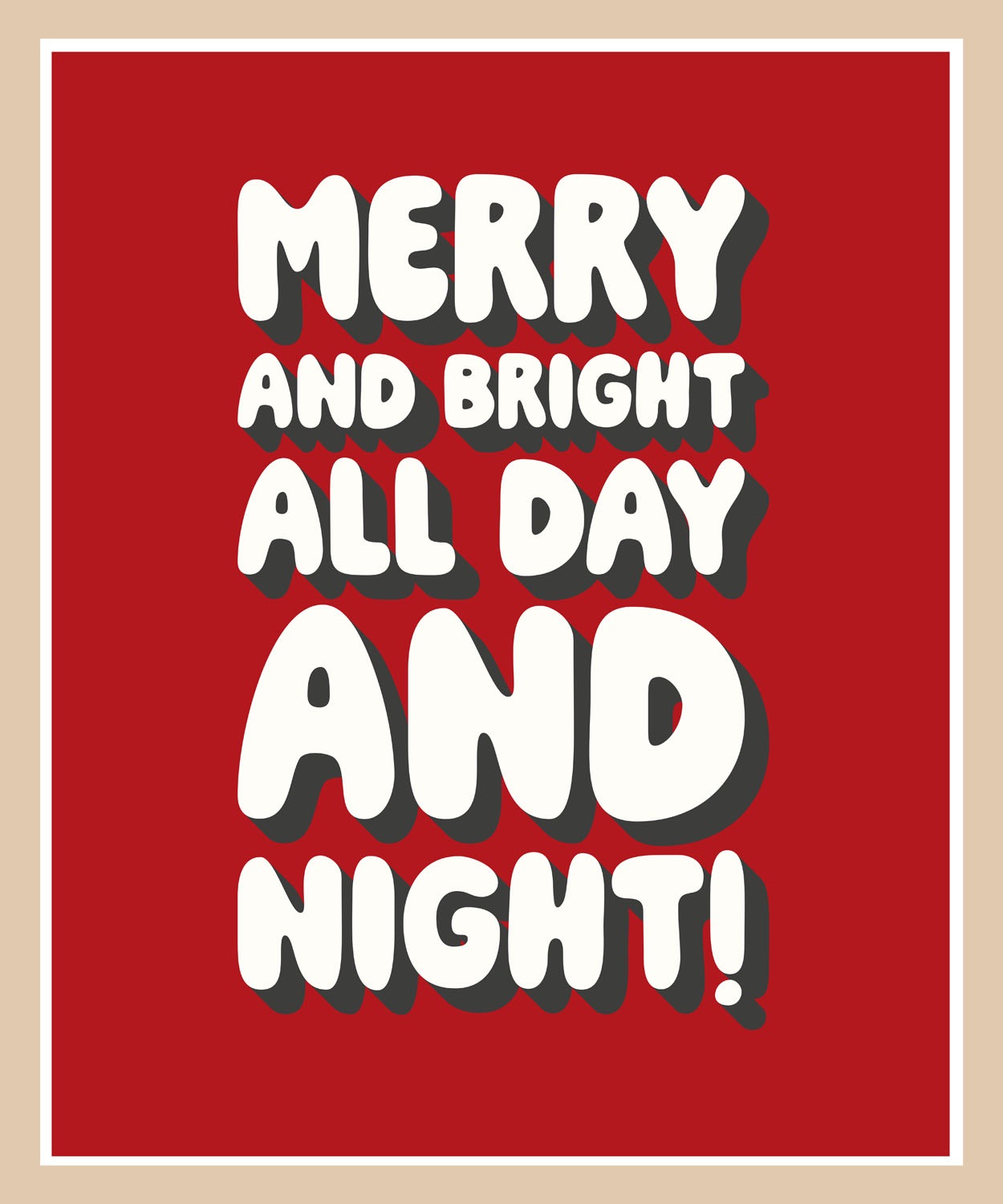 queence Bild mit Rahmen »Spruch Weihnachten«, Jahreszeiten-Schriftzug-Weihnachten, (1 St.), Premium Rahmenbild, liebevolle Handarbeit