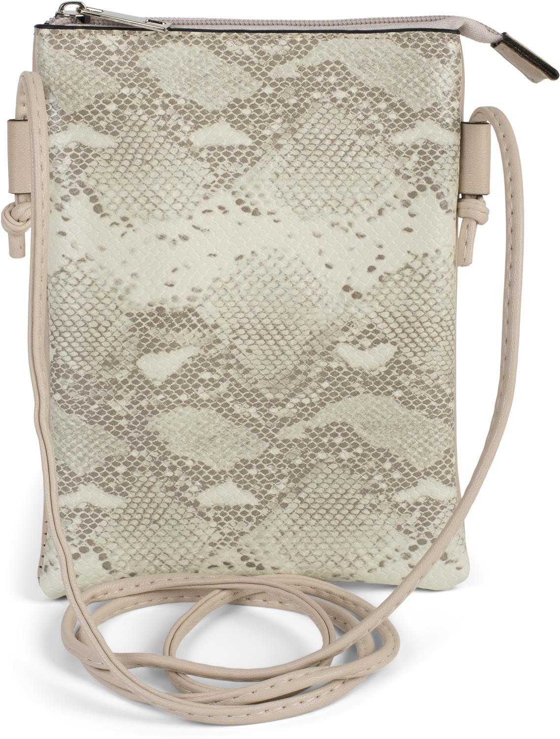 styleBREAKER Mini Bag "Mini Umhängetasche Schlangenleder Optik"