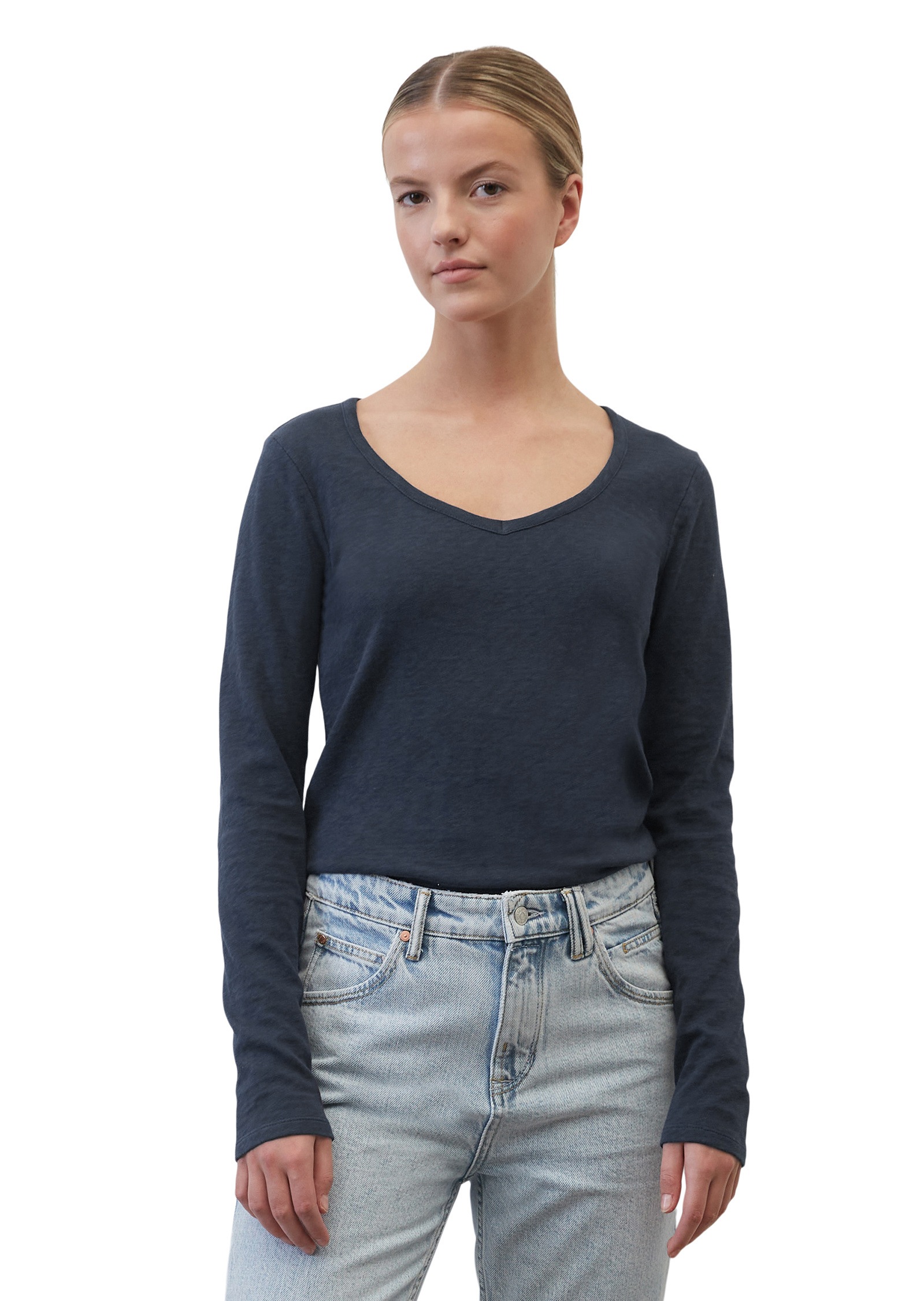 Marc O'Polo DENIM Langarmshirt »aus Heavy Cosy Slub Jersey«