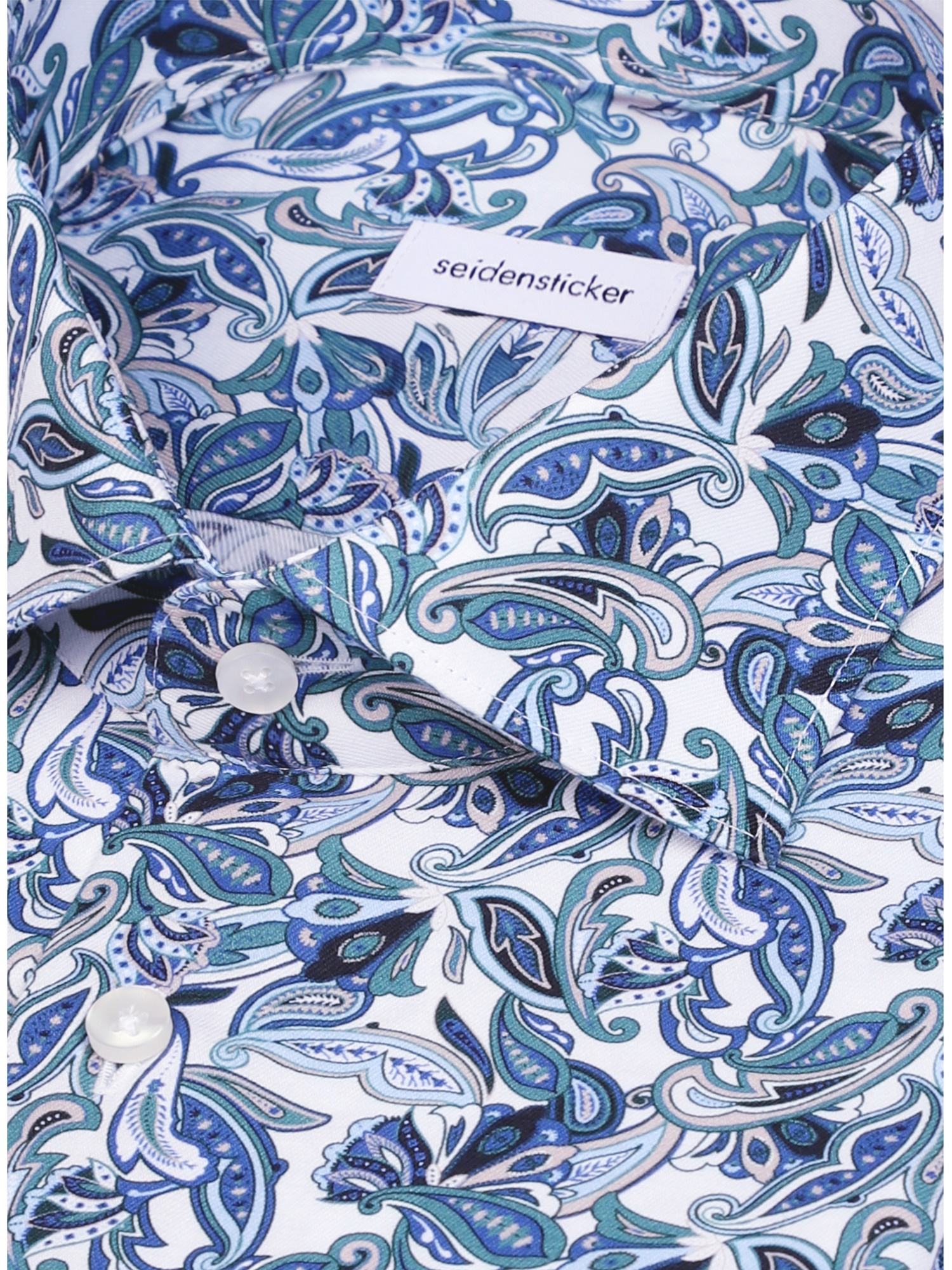 seidensticker Businesshemd »Schwarze Rose« Regular 1/2 Kentkragen Druck