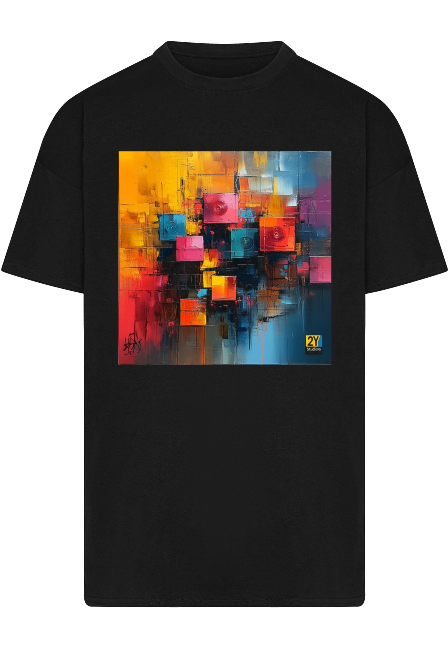 2Y Studios T-Shirt "2Y Studios Abstract Art Tee" 1 Stk. tlg. günstig online kaufen