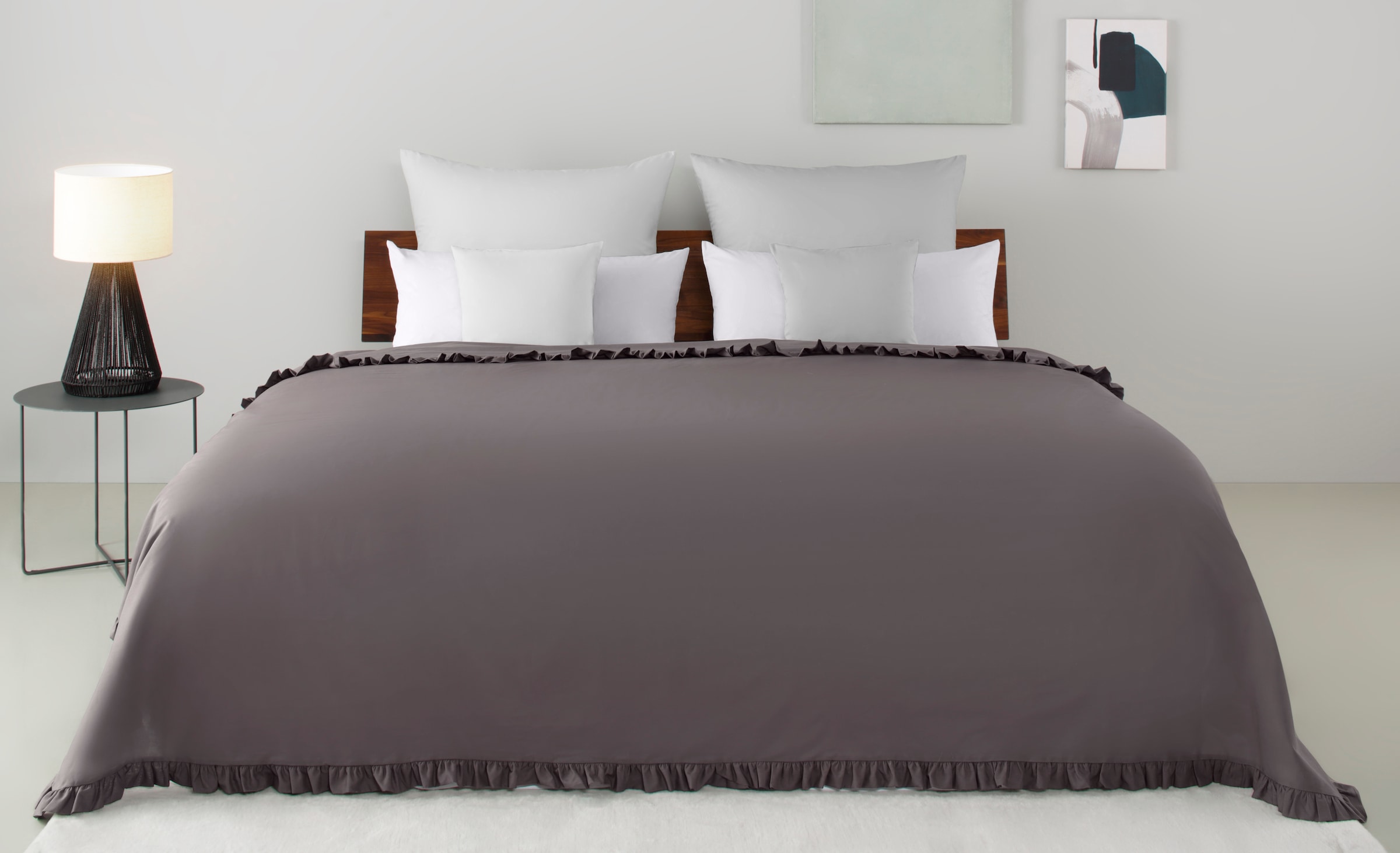 OTTO home Tagesdecke "Violetta, leichter Überwurf mit Rüschen, ohne Füllung günstig online kaufen