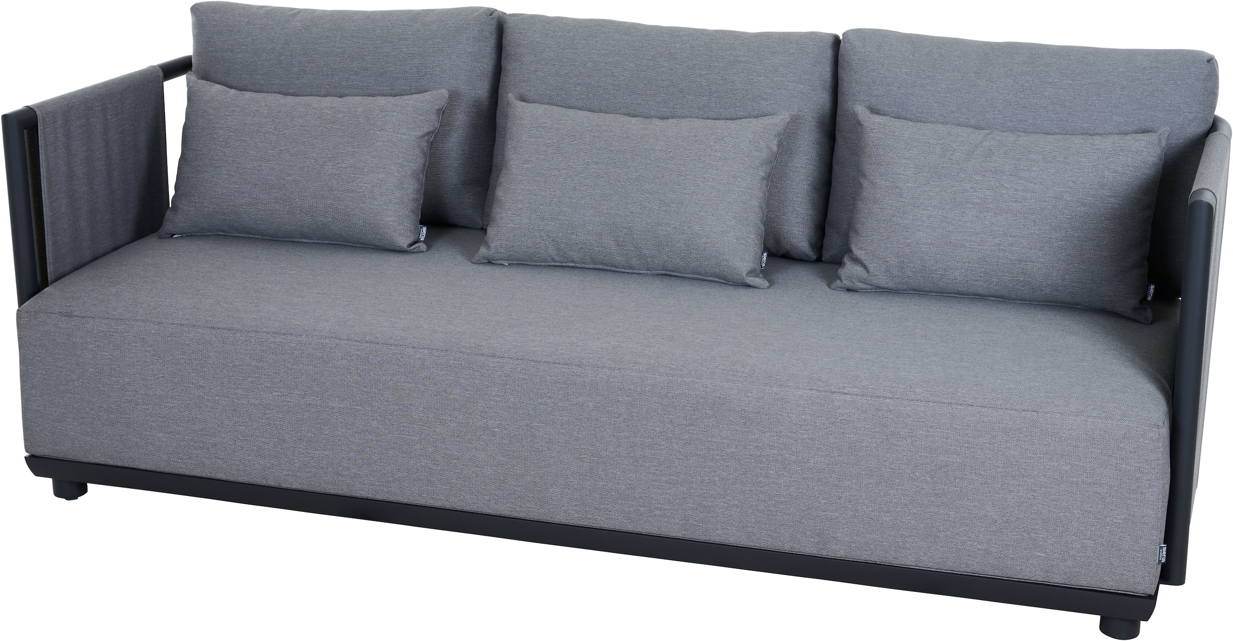 Siena Garden Gartensofa »ADEYRA« Gestell aus Aluminium, inkl. Kissen,  3er Loungesofa