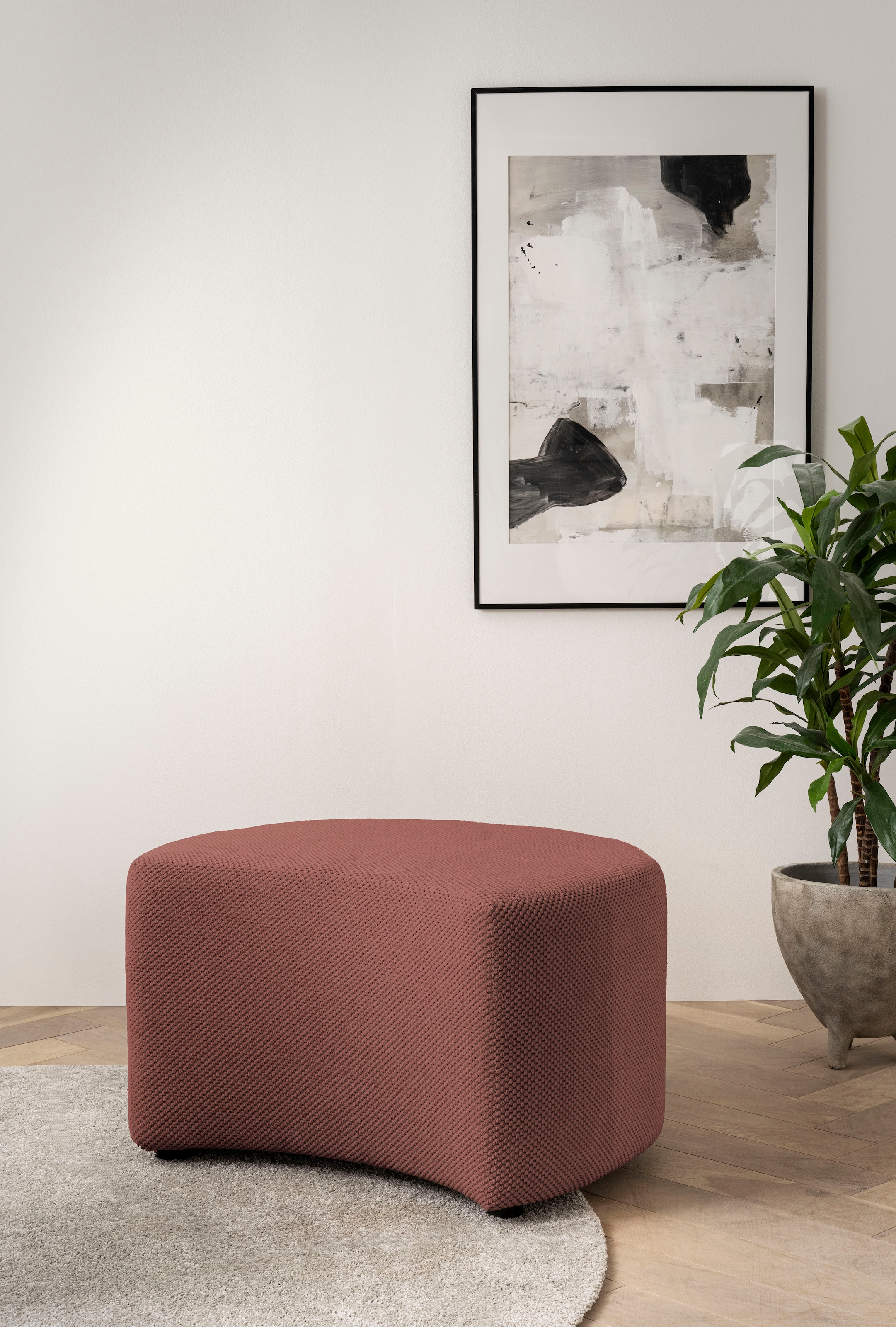 Home affaire Hocker »MAISIE, passende Ergänzung zum Big-Drehsessel« MAISIE, in Mega-Cord und Web-Velours