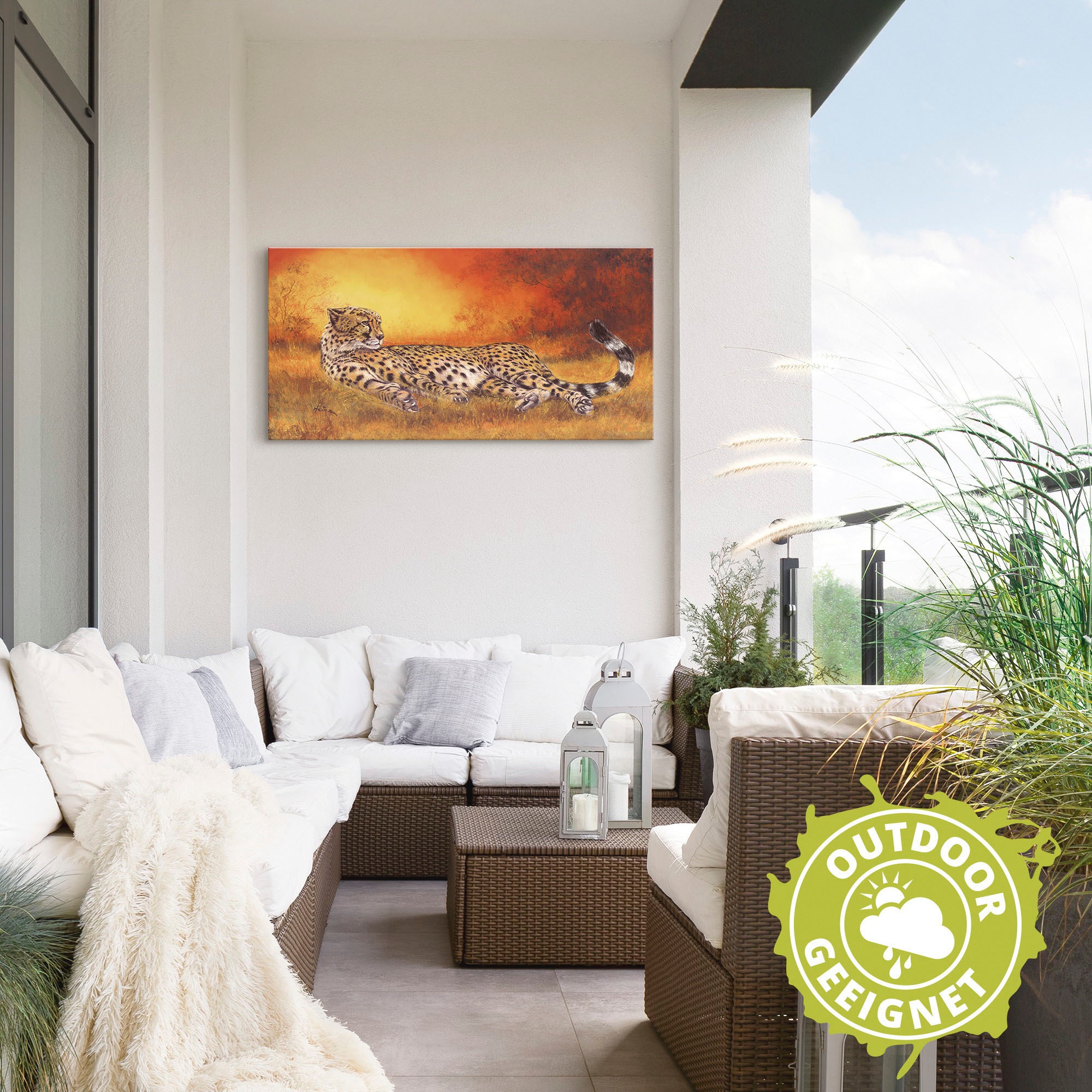 Artland Wandbild »Gepard«, Geparden Bilder, (1 St.), als Alubild, Outdoorbild, Leinwandbild, Poster, Wandaufkleber