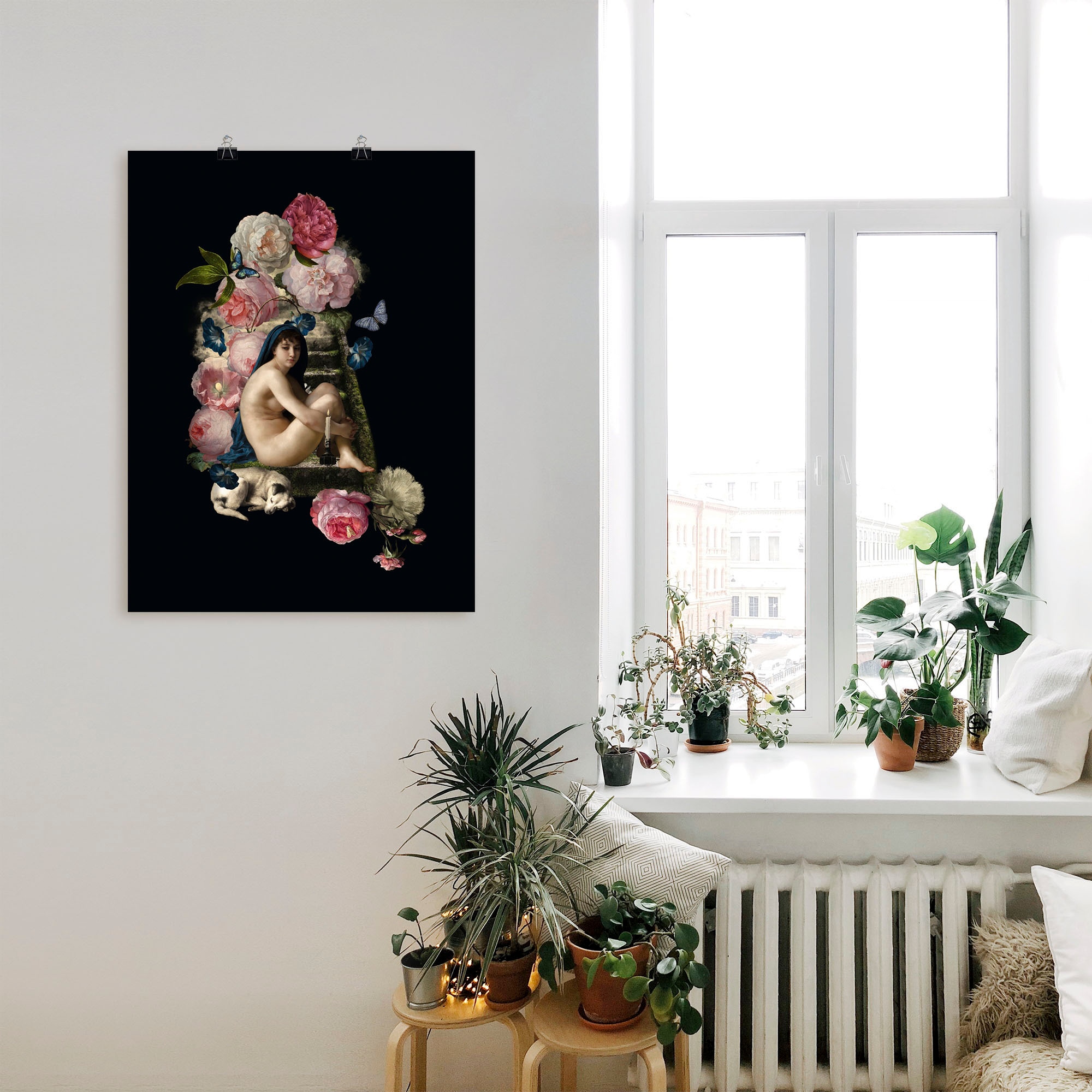 Artland Wandbild »Nackte Venus (1 in | als Bilder, mit BAUR Alubild, Wandaufkleber Hund«, Größen kaufen Leinwandbild, Gottes St.), oder versch. Poster