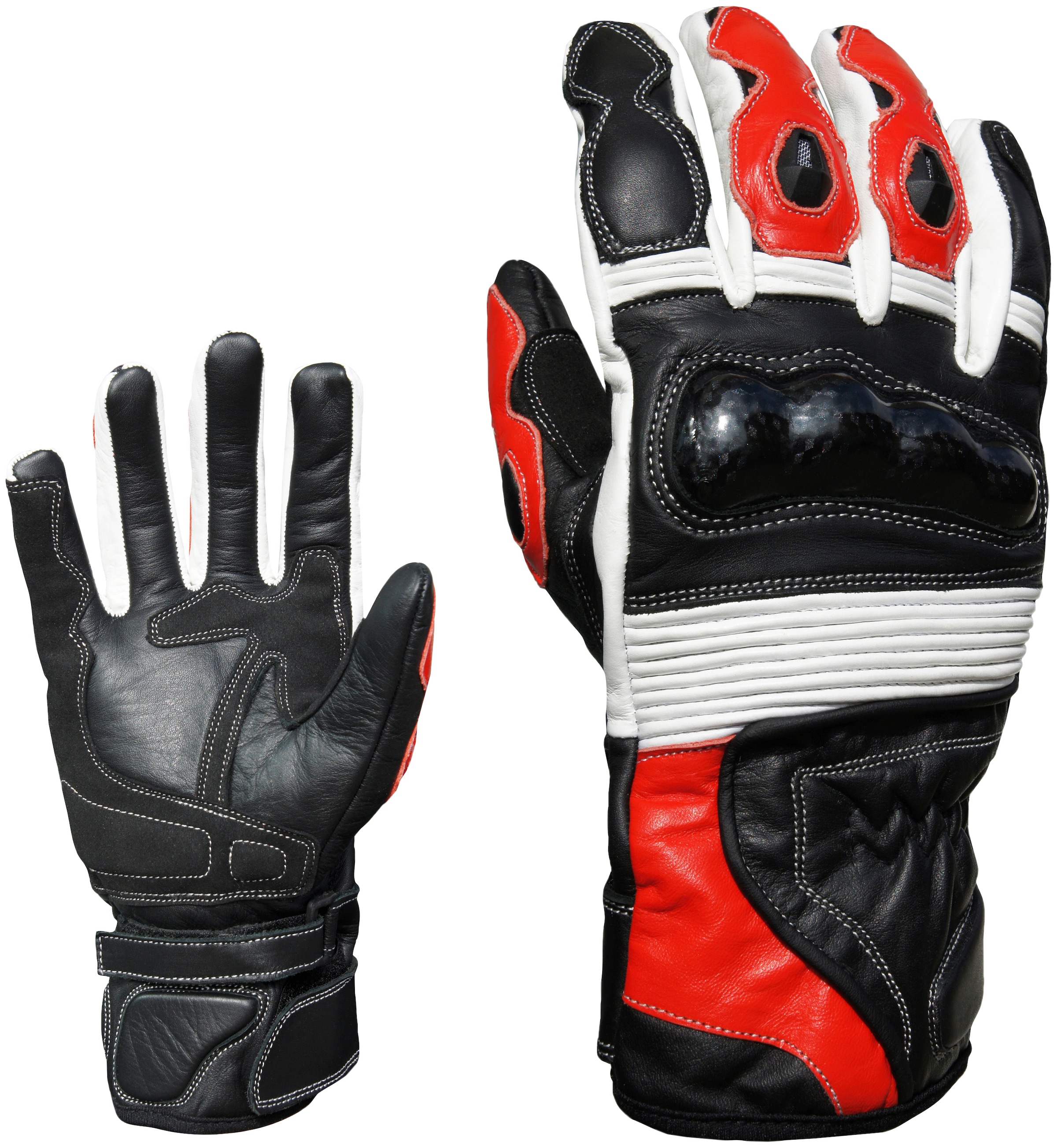 PROANTI Motorradhandschuhe, Racing, aus Leder