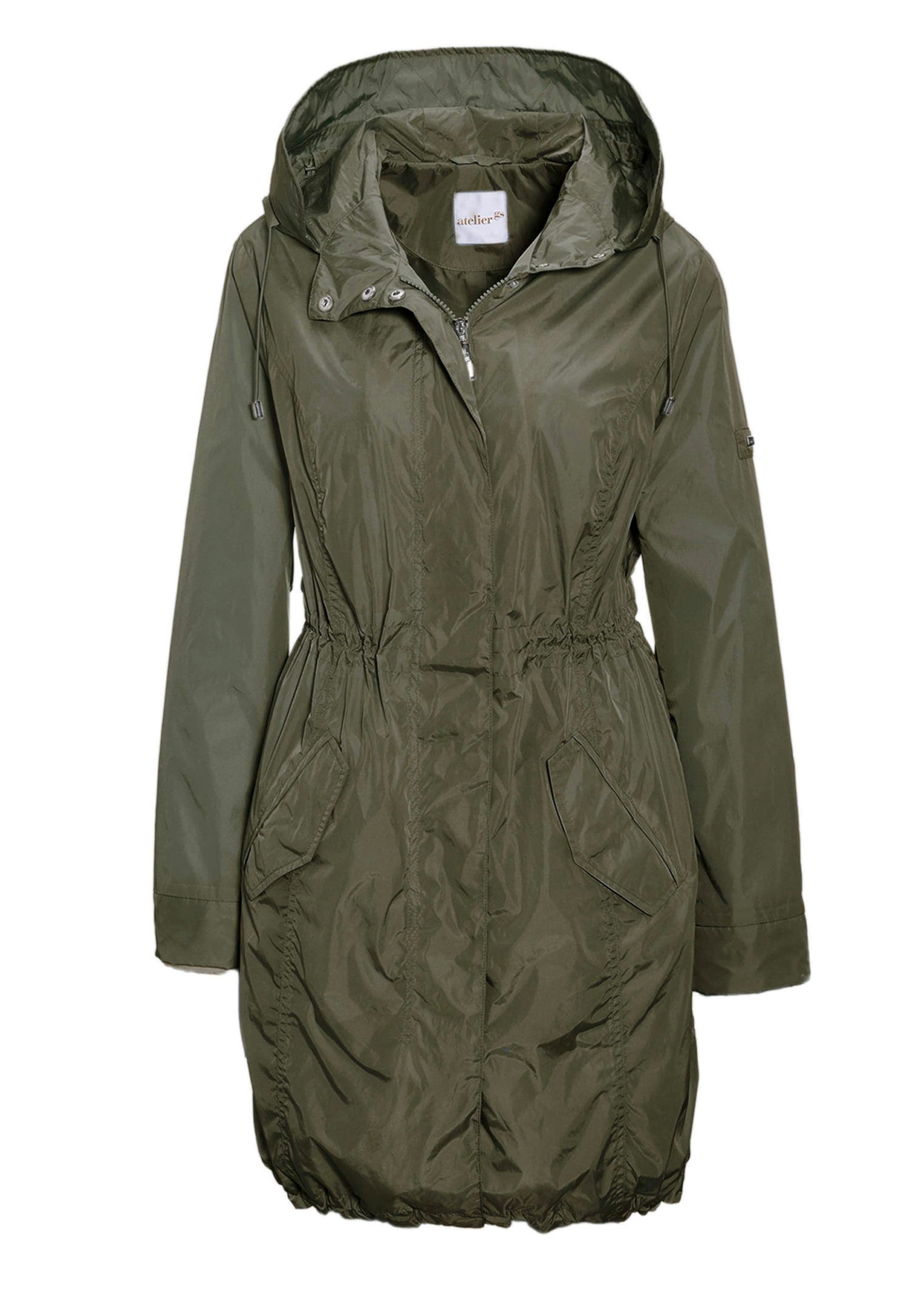 GOLDNER Kurzjacke "Kurzgröße Trendiger leichter Regen Parka aus funktionalem Material" Ohne