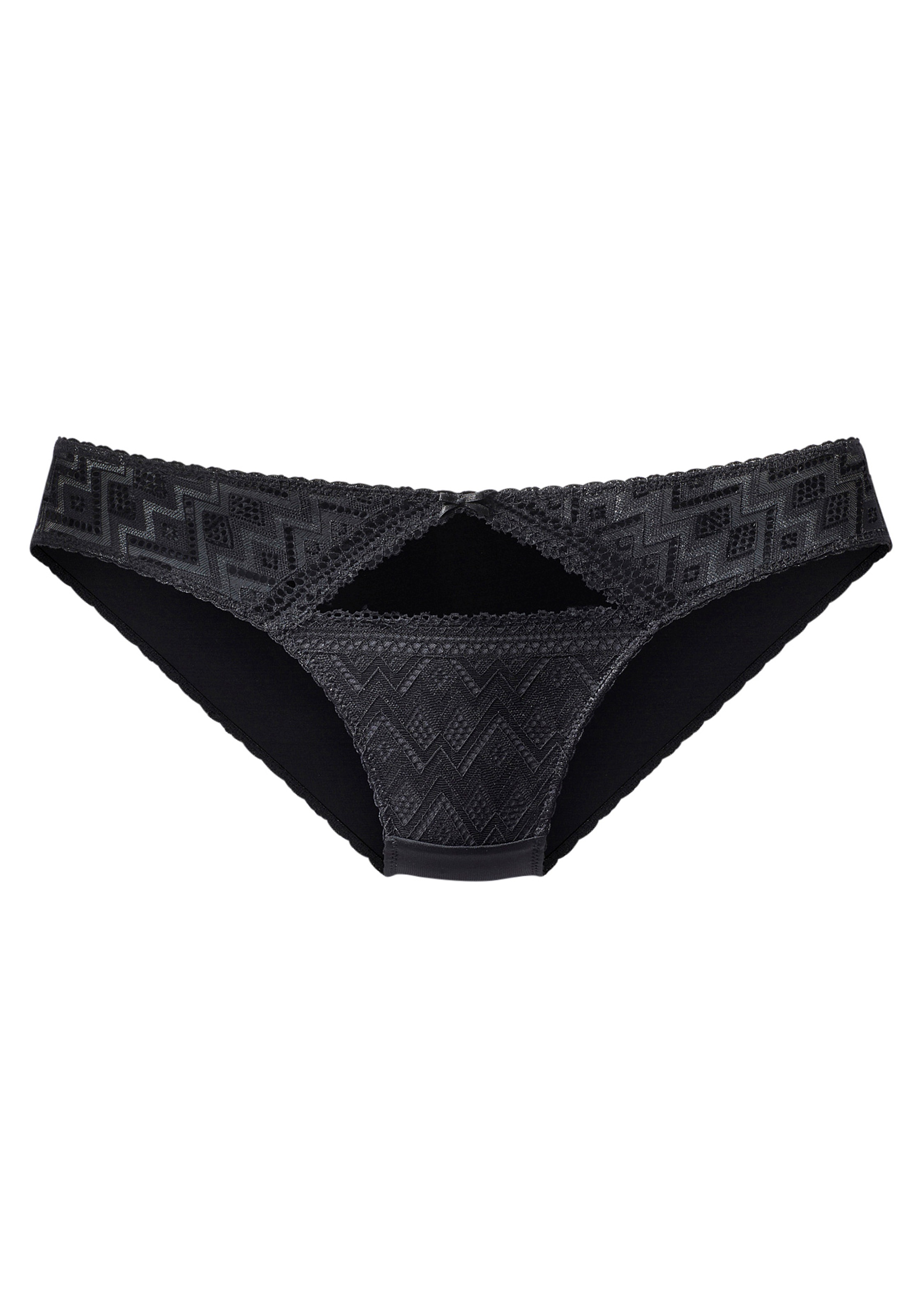 s.Oliver Bikinislip, aus graphischer Spitze mit modischem Cupt-Out günstig online kaufen