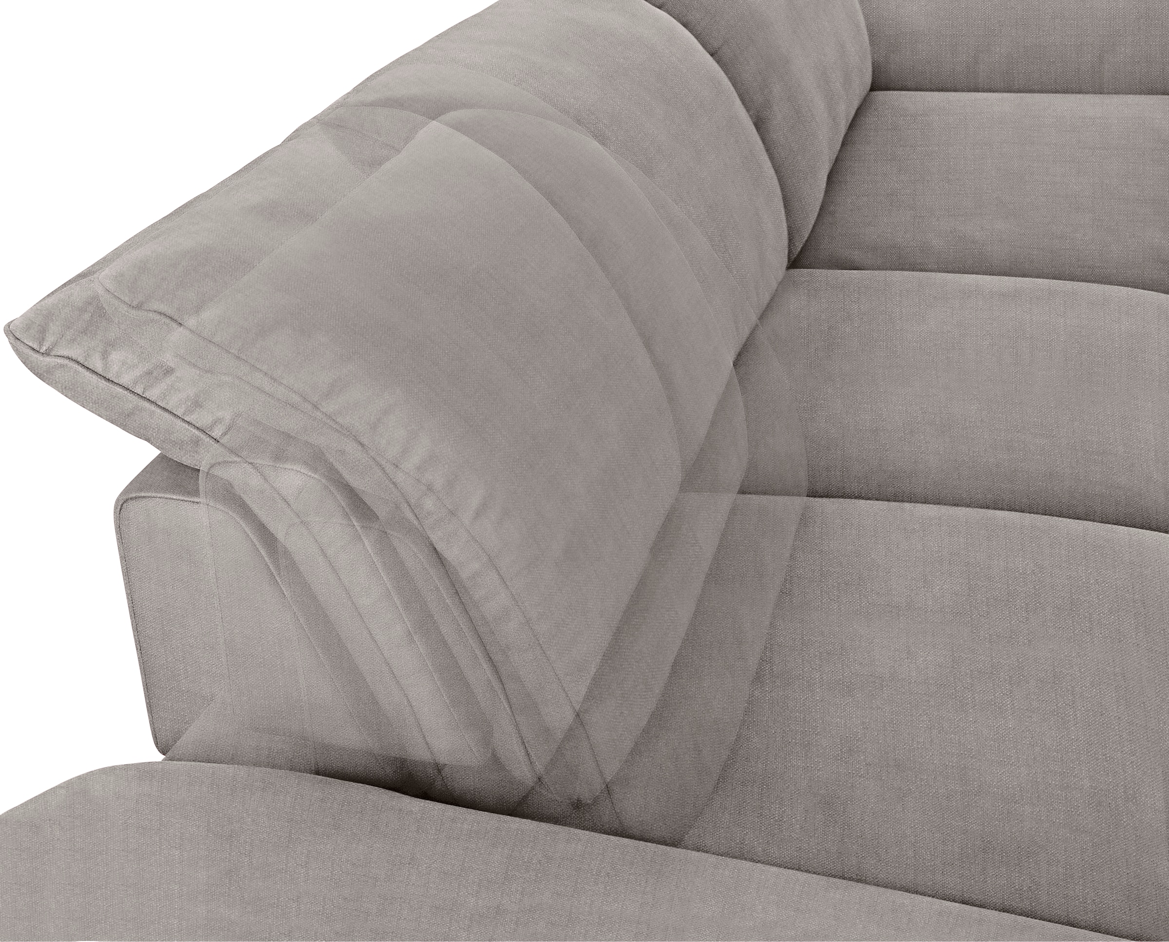 W.SCHILLIG Ecksofa »enjoy&MORE, Designsofa, bequem, zeitlos und elegant, L-Form«, mit Sitztiefenverstellung, Füße Chrom glänzend, Breite 340 cm