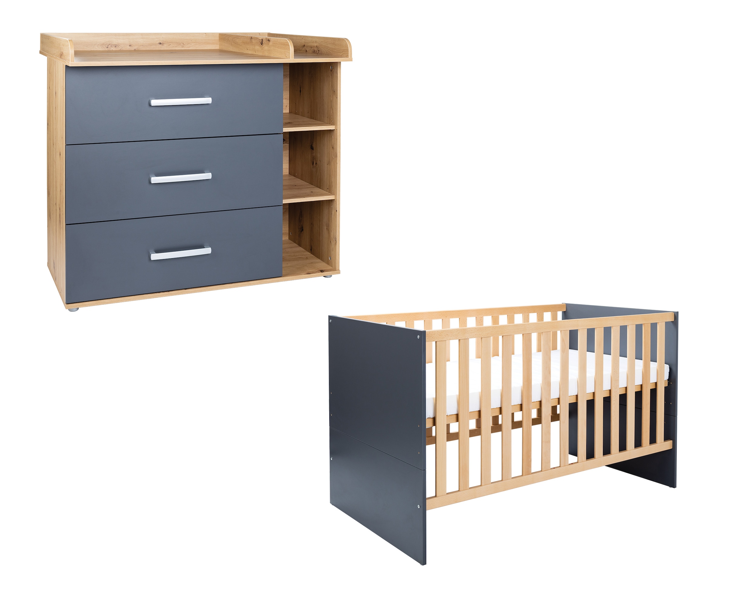 arthur berndt Babymöbel-Set »Babyzimmer Set »Alessio« 2-teilig«, (Spar-Set)