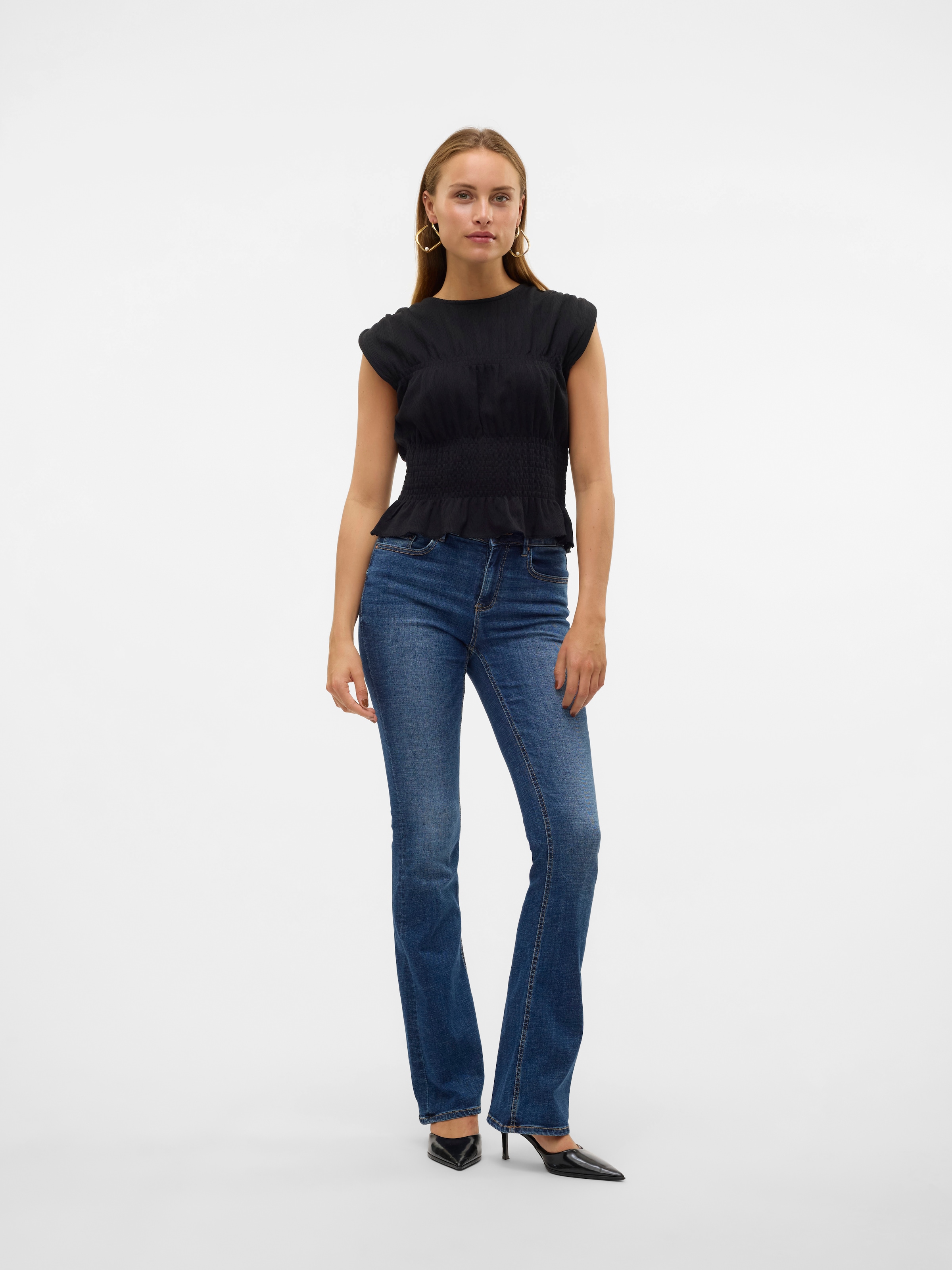 Vero Moda Bootcut-Jeans »VMFLASH MR FLARED JEANS LI3110 GA NOOS«