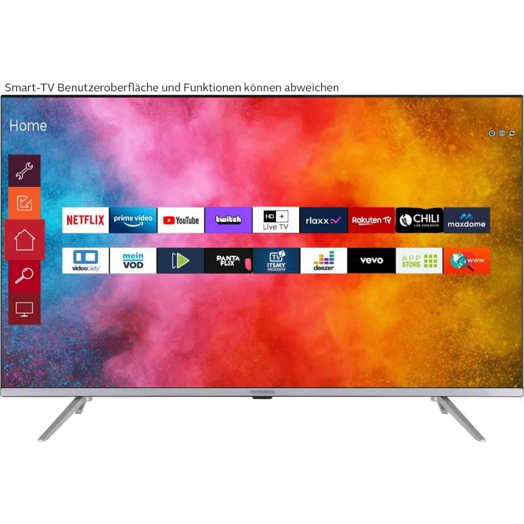 Telefunken LED-Fernseher »D55V850M5CWHI«, 138 cm/55 Zoll, 4K Ultra HD, Smart-TV