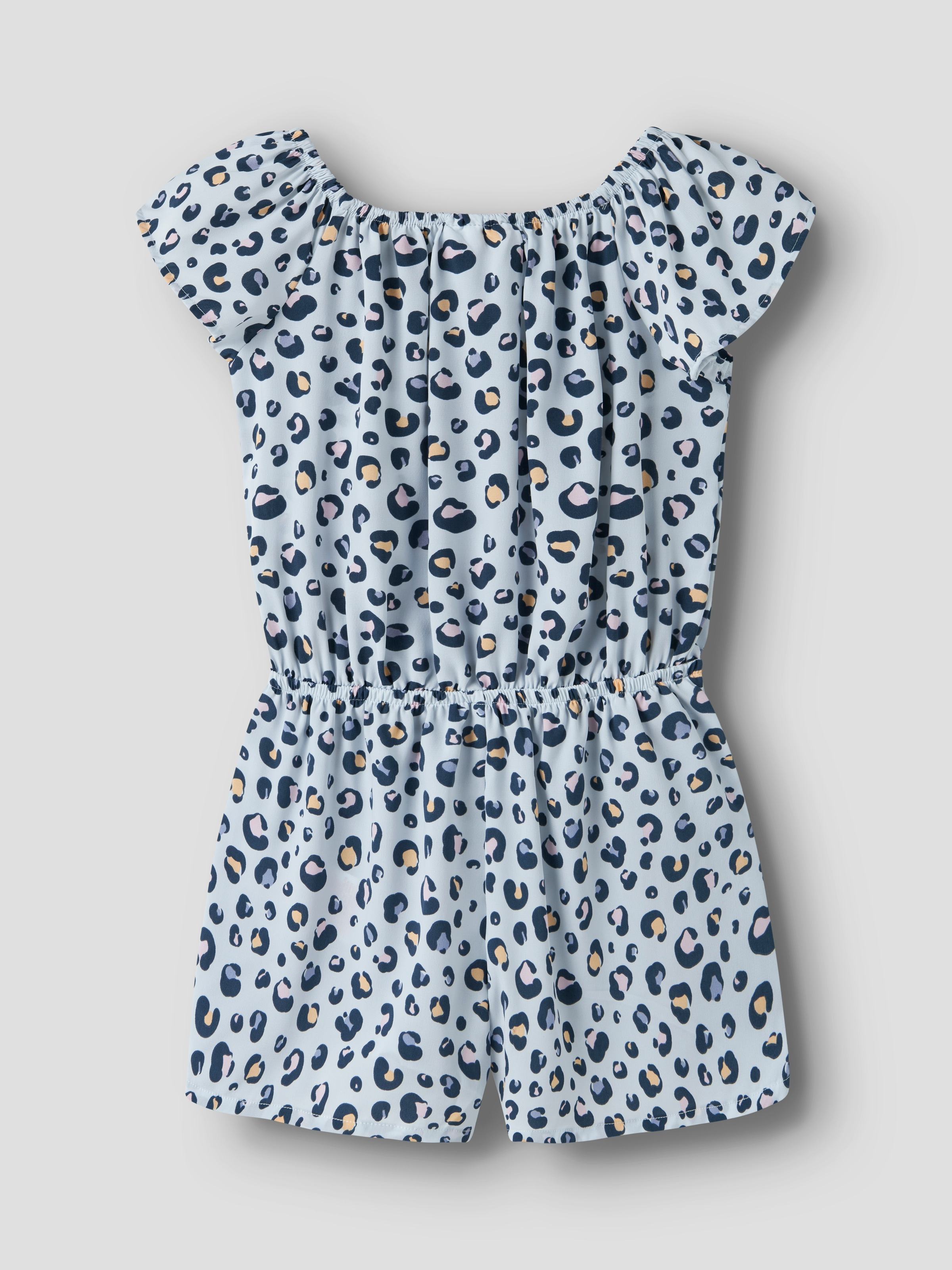 Name It Kurzoverall "Nkfvinaya Playsuit Fff" Kunstfaser, Elastischer Bund, Allover-Druck