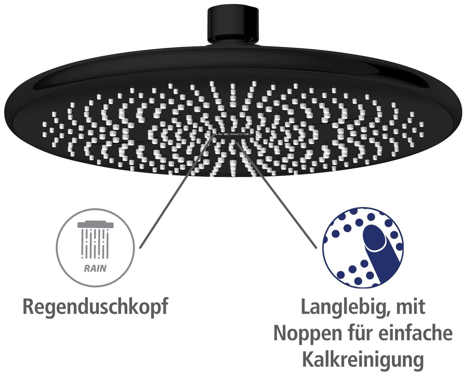 WENKO Regenduschkopf "Watersaving" 1 tlg. Ø 22,5 cm günstig online kaufen