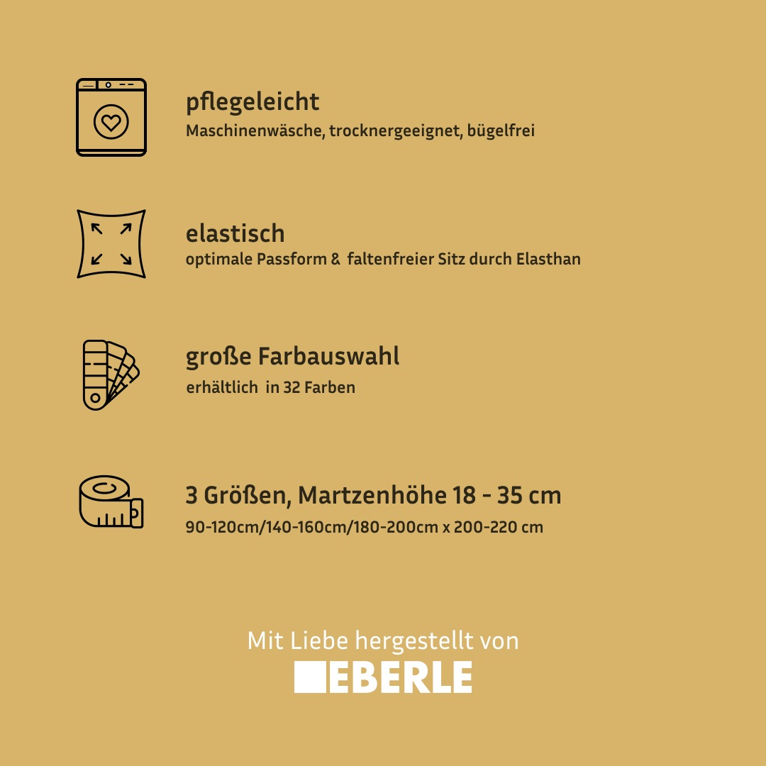 Thumbnail - bellana Spannbettlaken "Jersey-Elasthan Aqua in Gr. 90x200, 140x200 oder 180x200 cm" aus Baumwolle, für Matratzen bis 35...