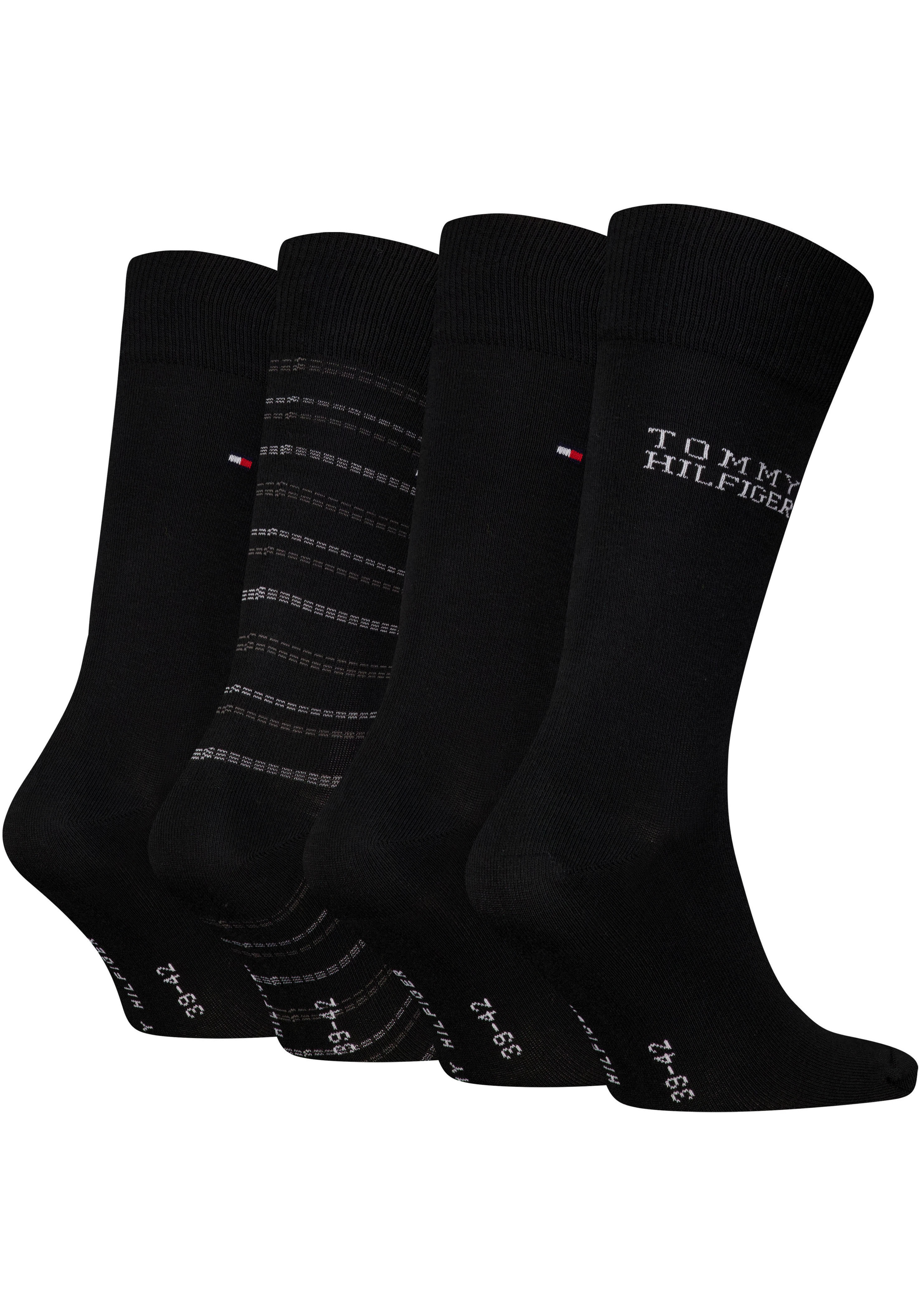 Thumbnail - Tommy Hilfiger Socken, (4 Paar), Ideal zum Verschenken, Logoprägung, Geschenkbox
