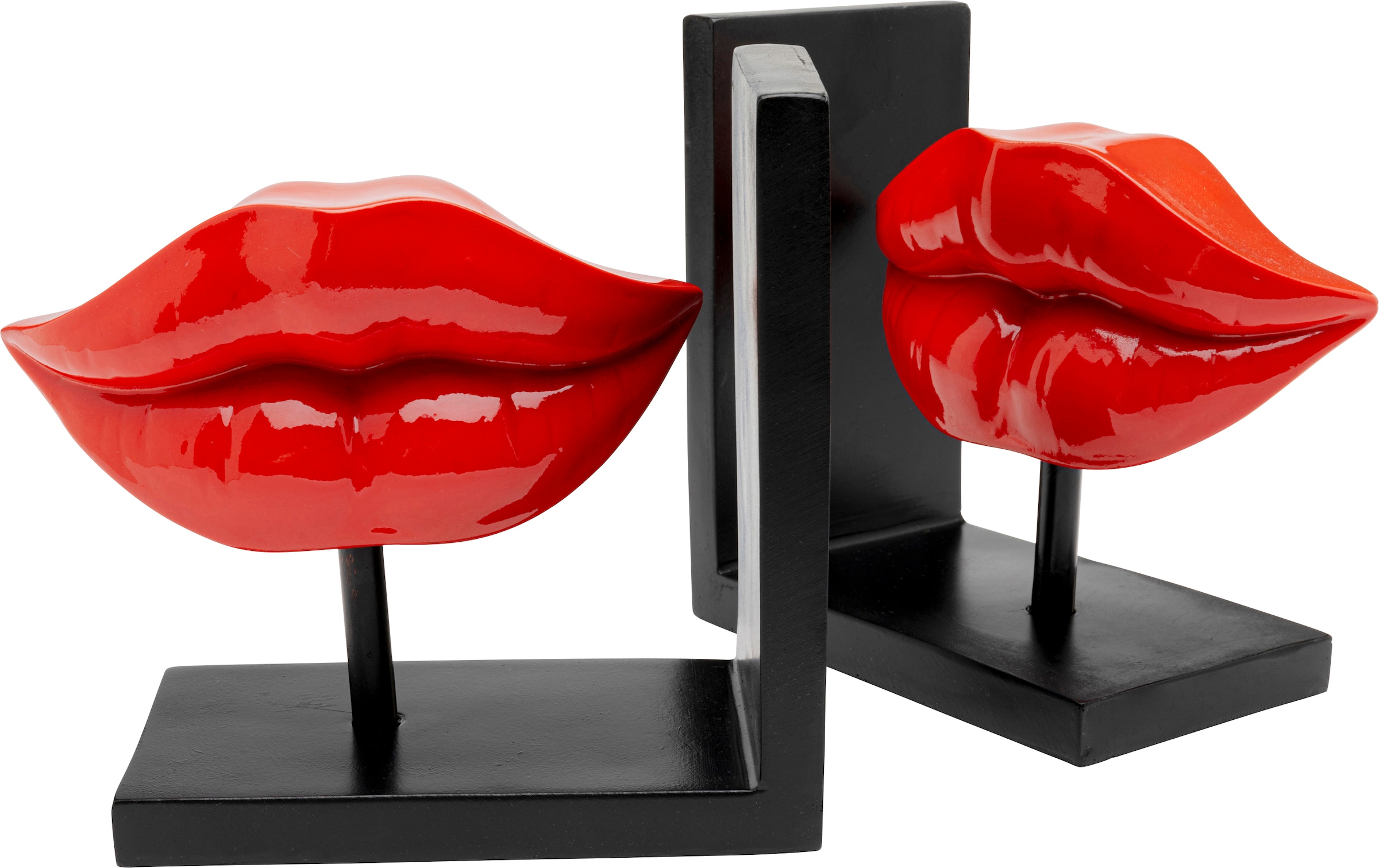 Kare Design Buchstütze »Lips Rot« aus Polyresin
